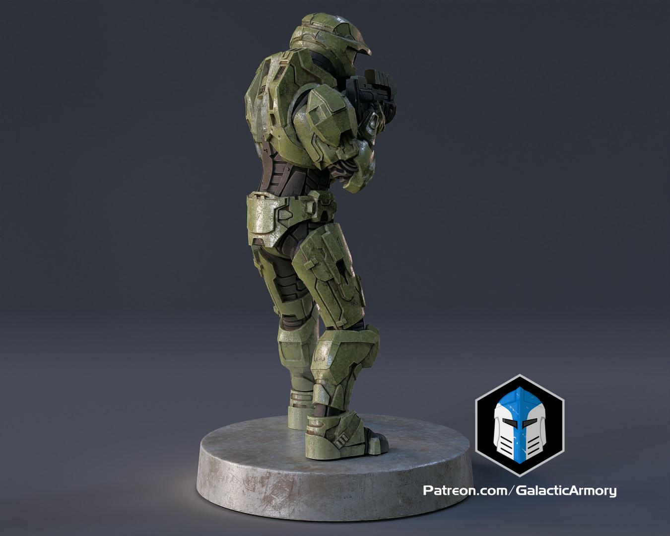 Master Chief Miniature - Pose 2 3d model