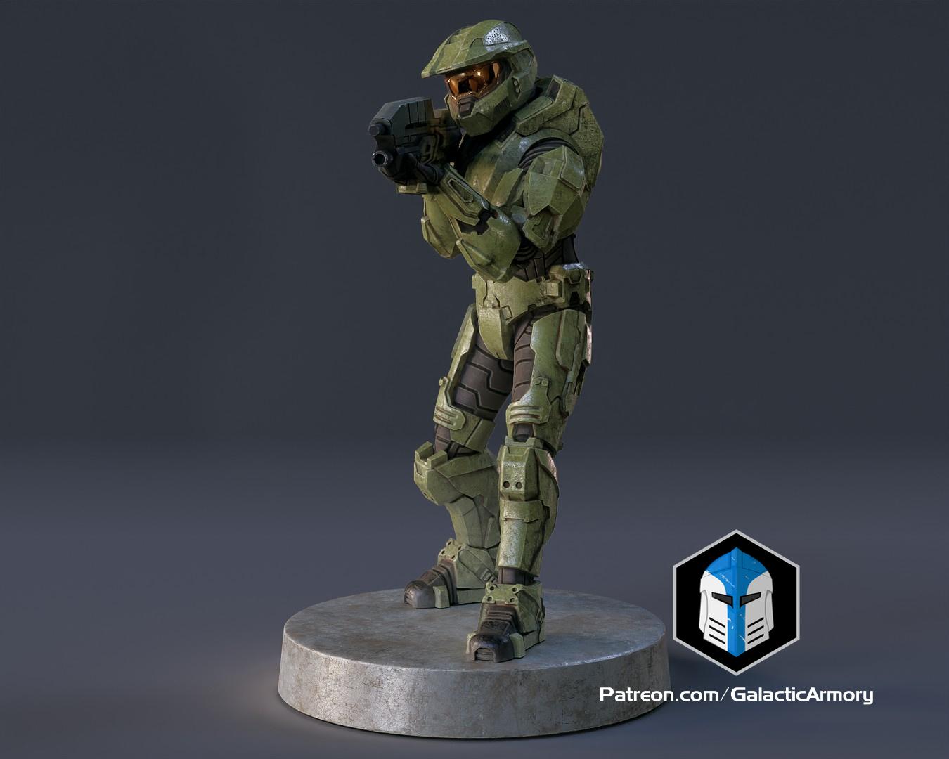 Master Chief Miniature - Pose 2 3d model