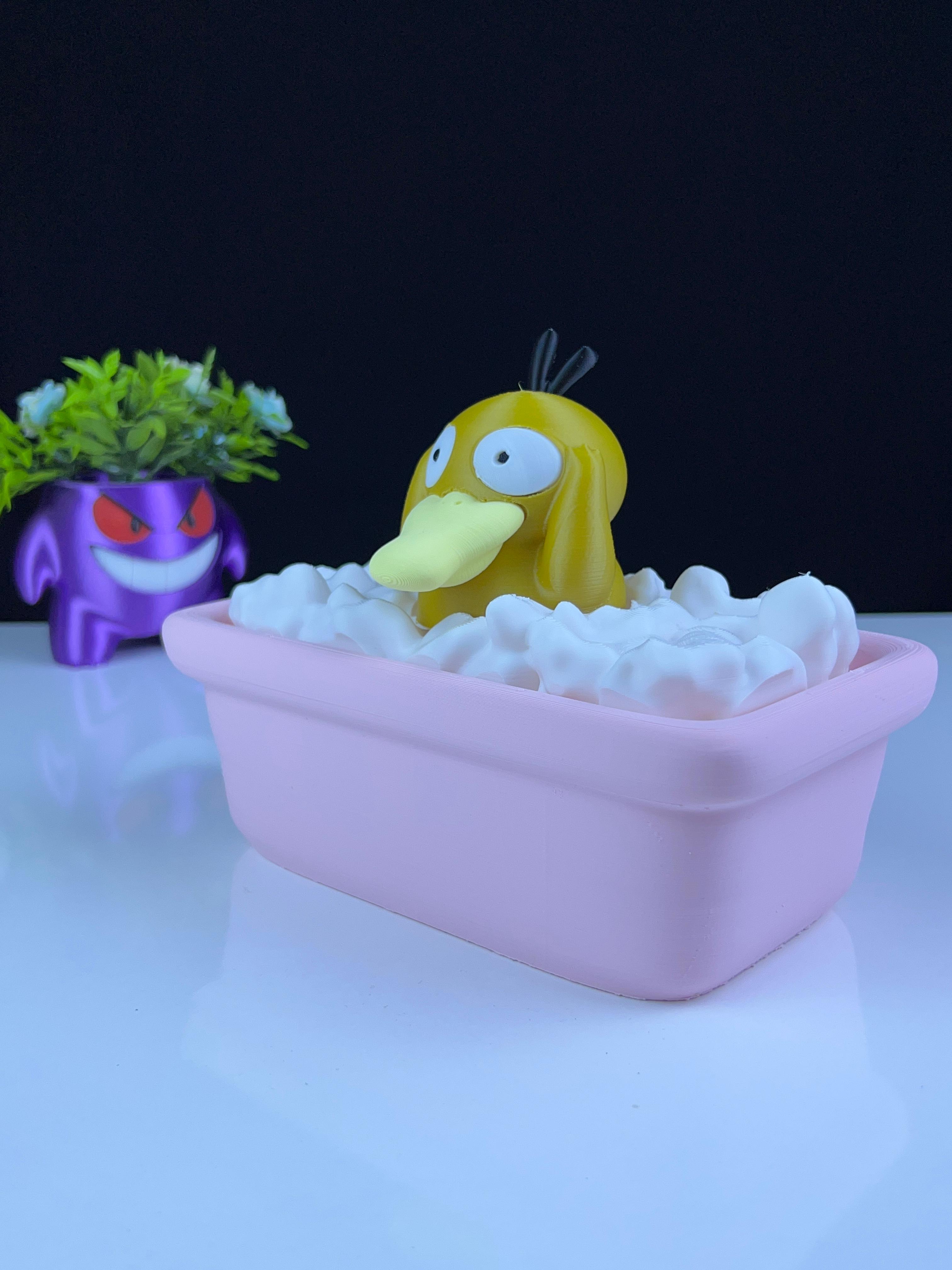 psyduck in bath  3d model