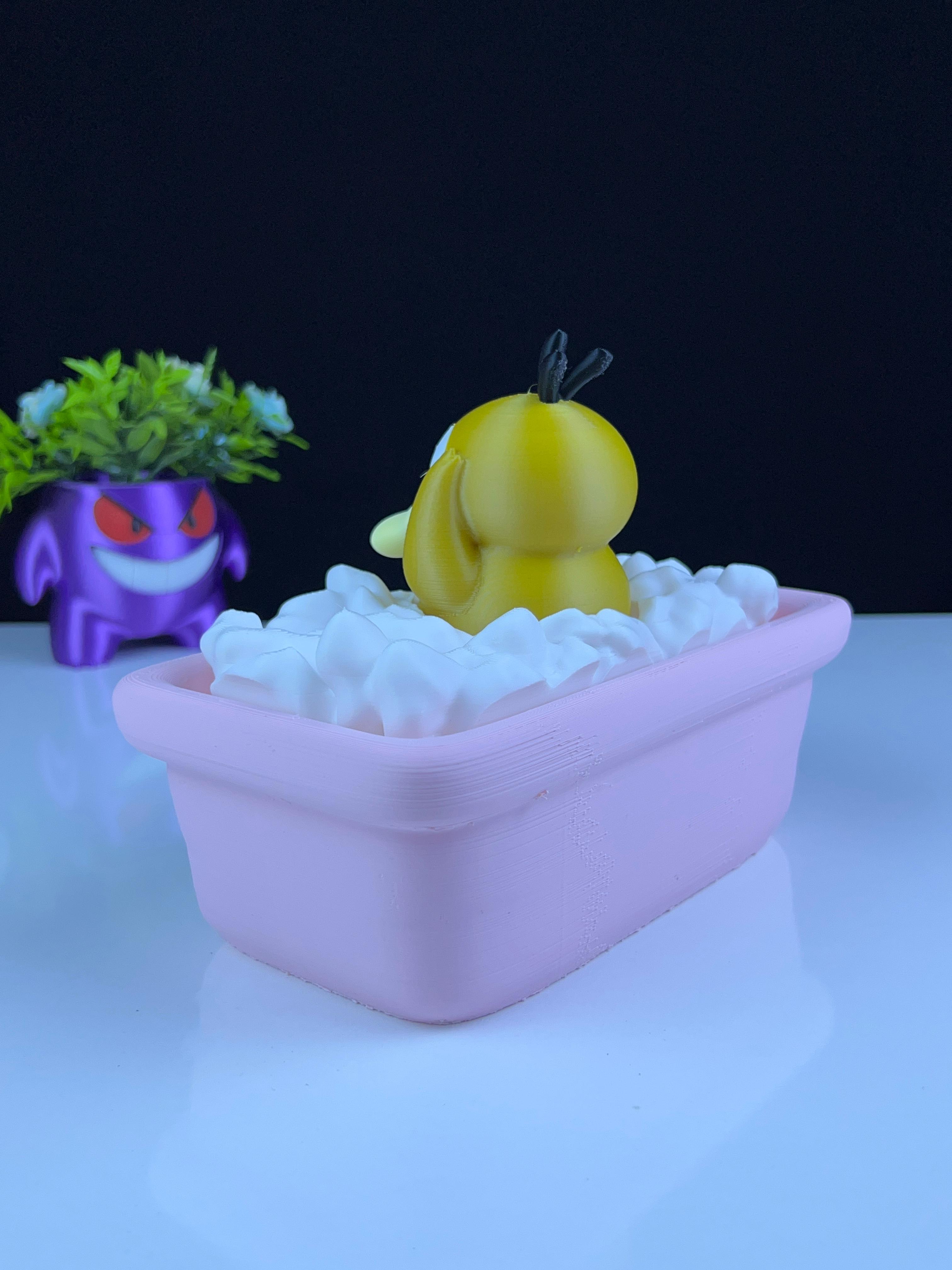 psyduck in bath  3d model