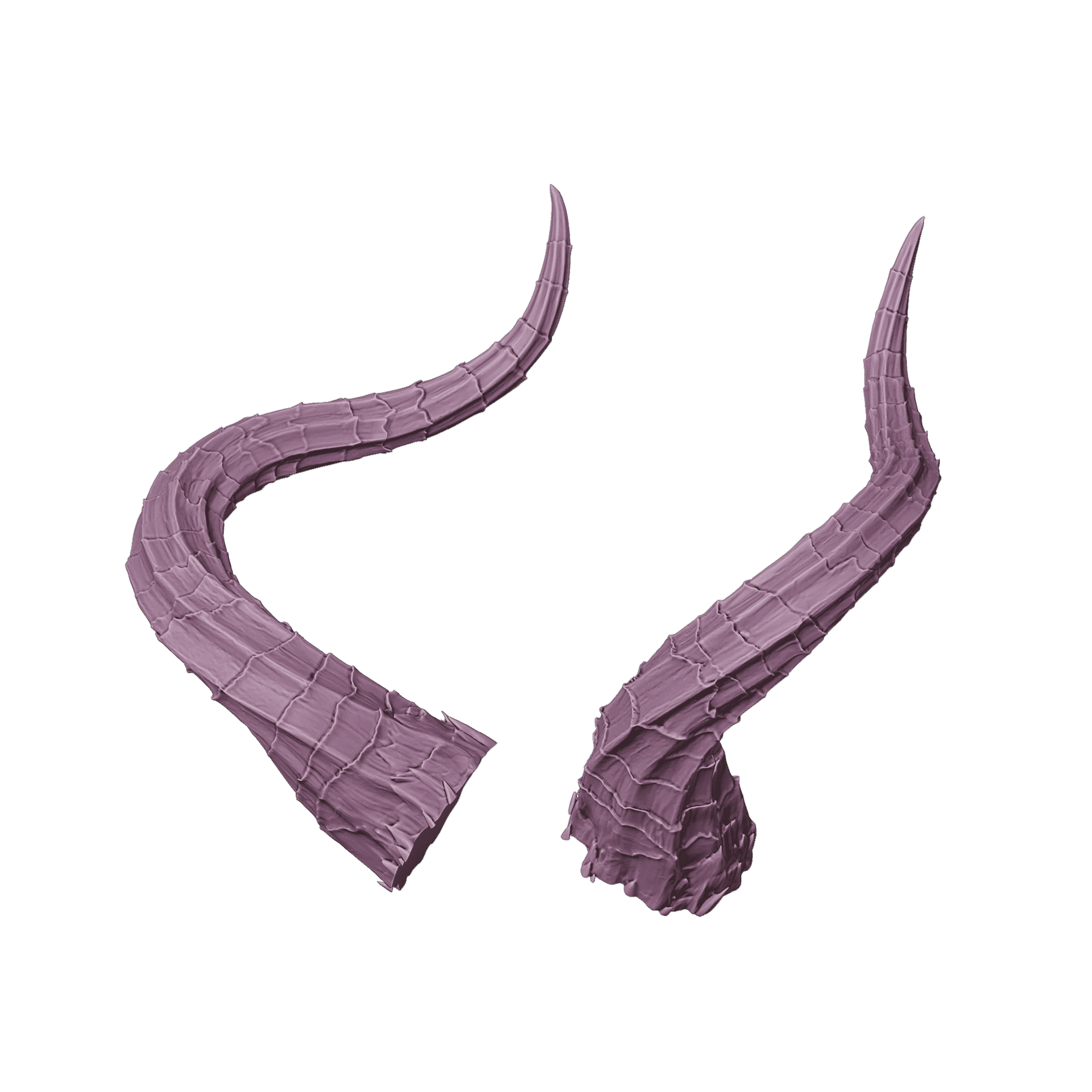 FANTASY CAMBION DEVIL HORNS SET BALDURS GATE 3 3d model