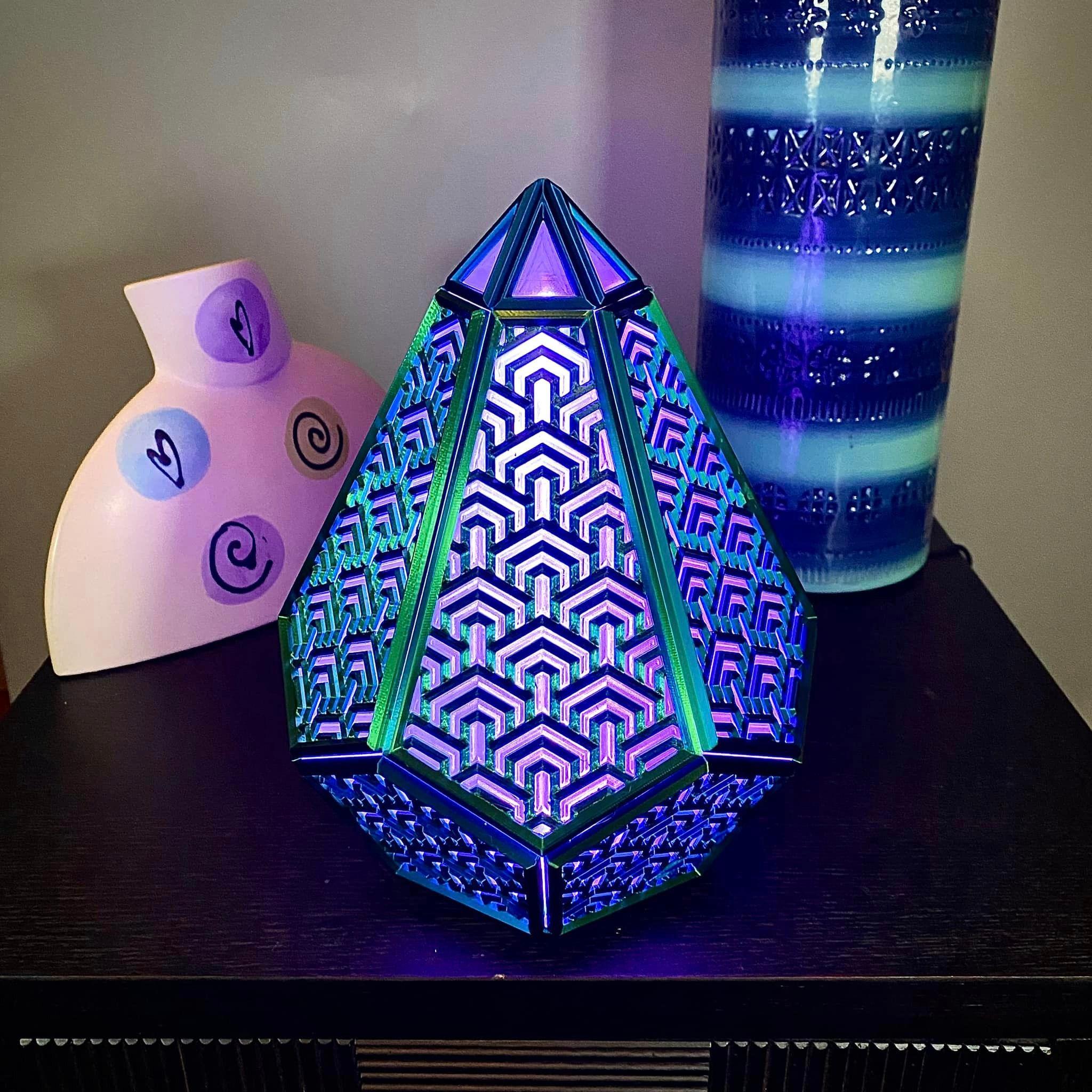 Hex Mosaic Lamp 3d model