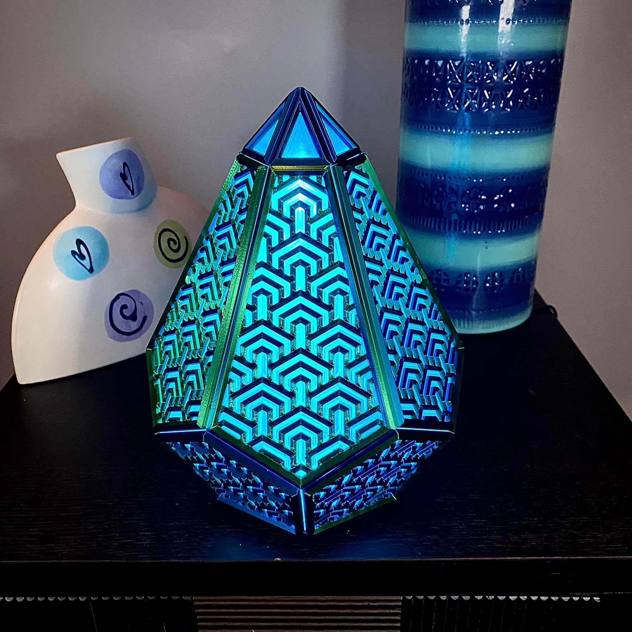 Hex Mosaic Lamp 3d model