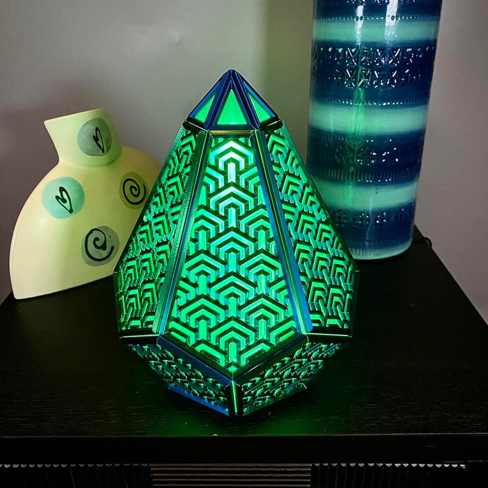 Hex Mosaic Lamp 3d model