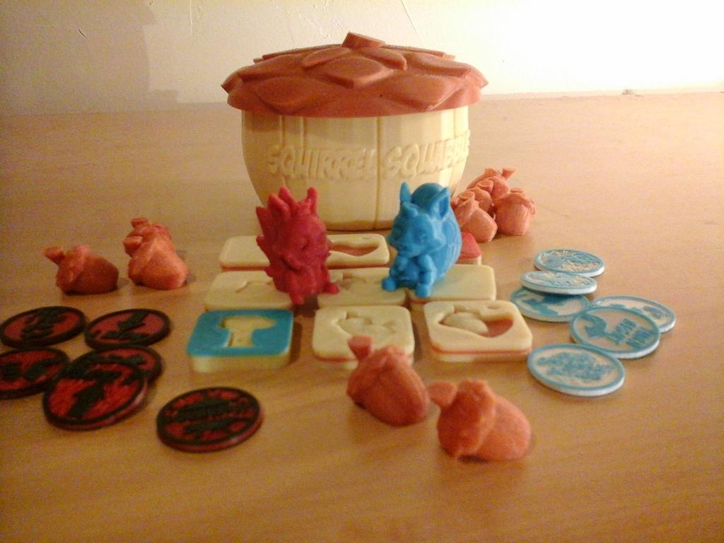 Squirrel Squabble 3D PnP board game 3d model