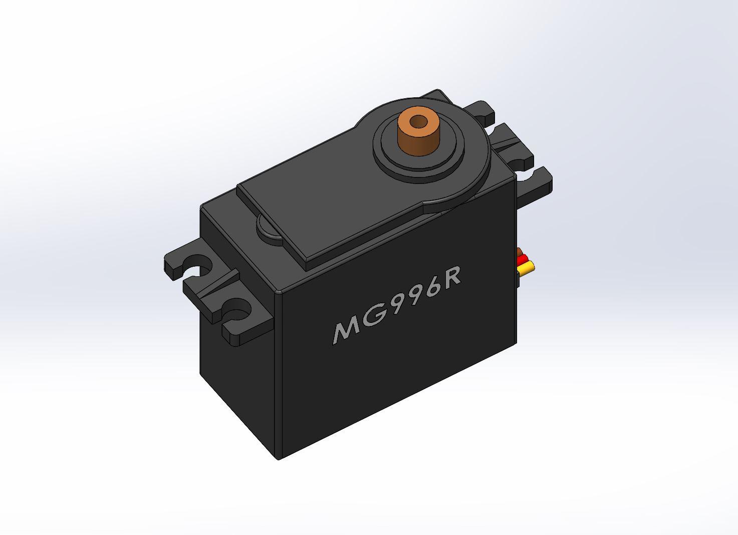 MG996R Servo Motor - 3D Model 3d model