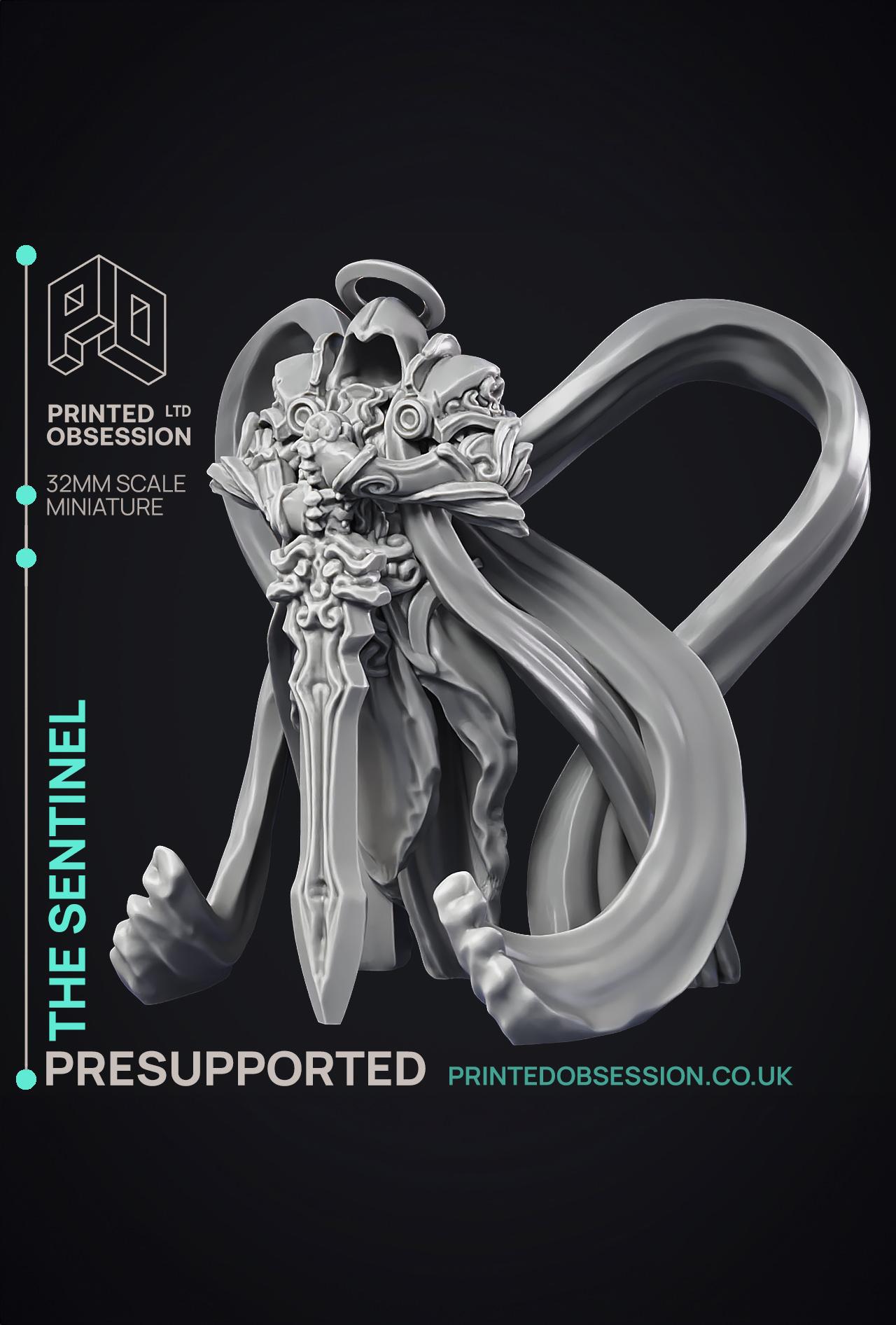 The Sentinel - Archangel - PRESUPPORTED - Heaven Hath no Fury - 32 mm scale 3d model