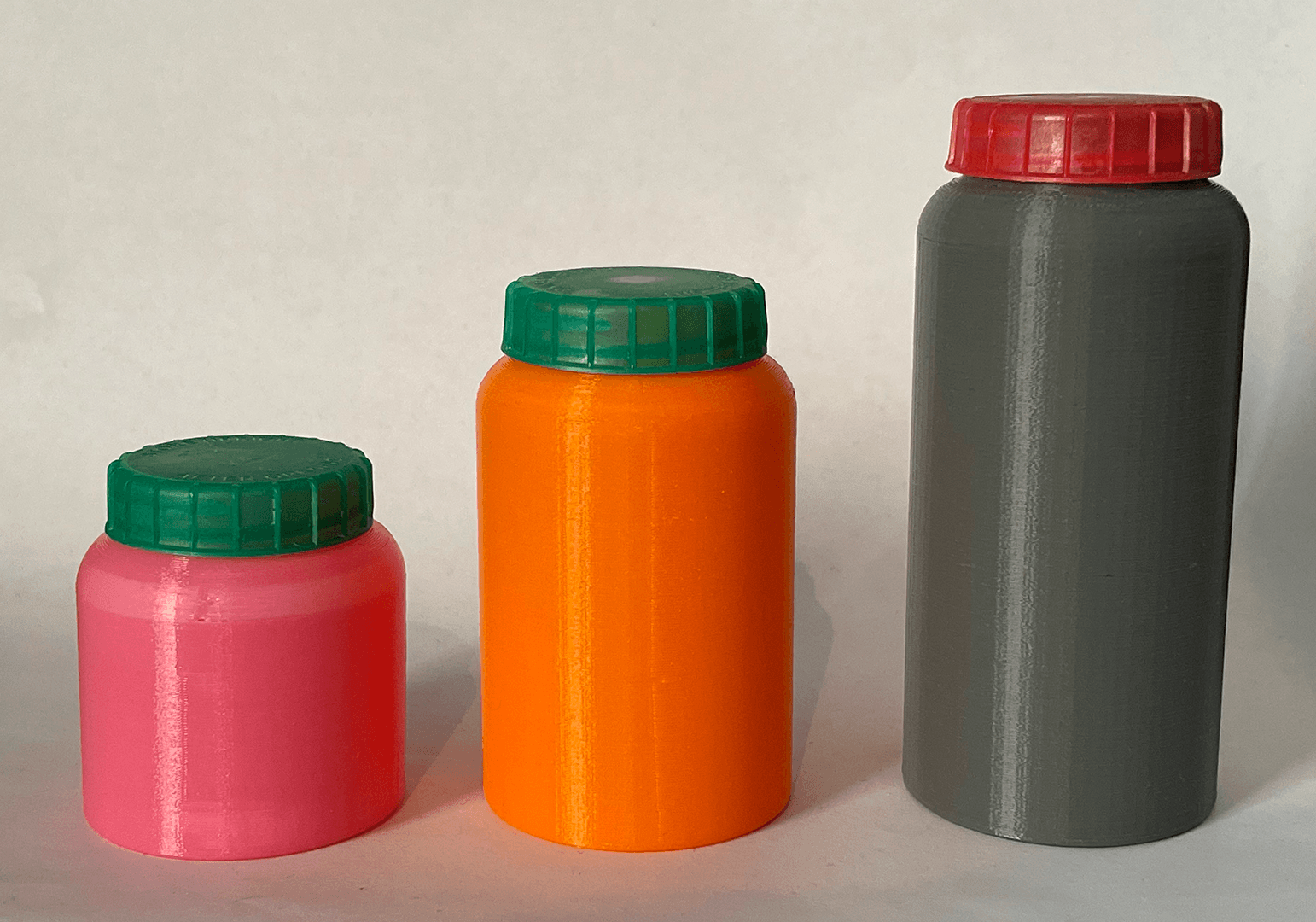 Milk Cap Jar (Wide) set 3d model