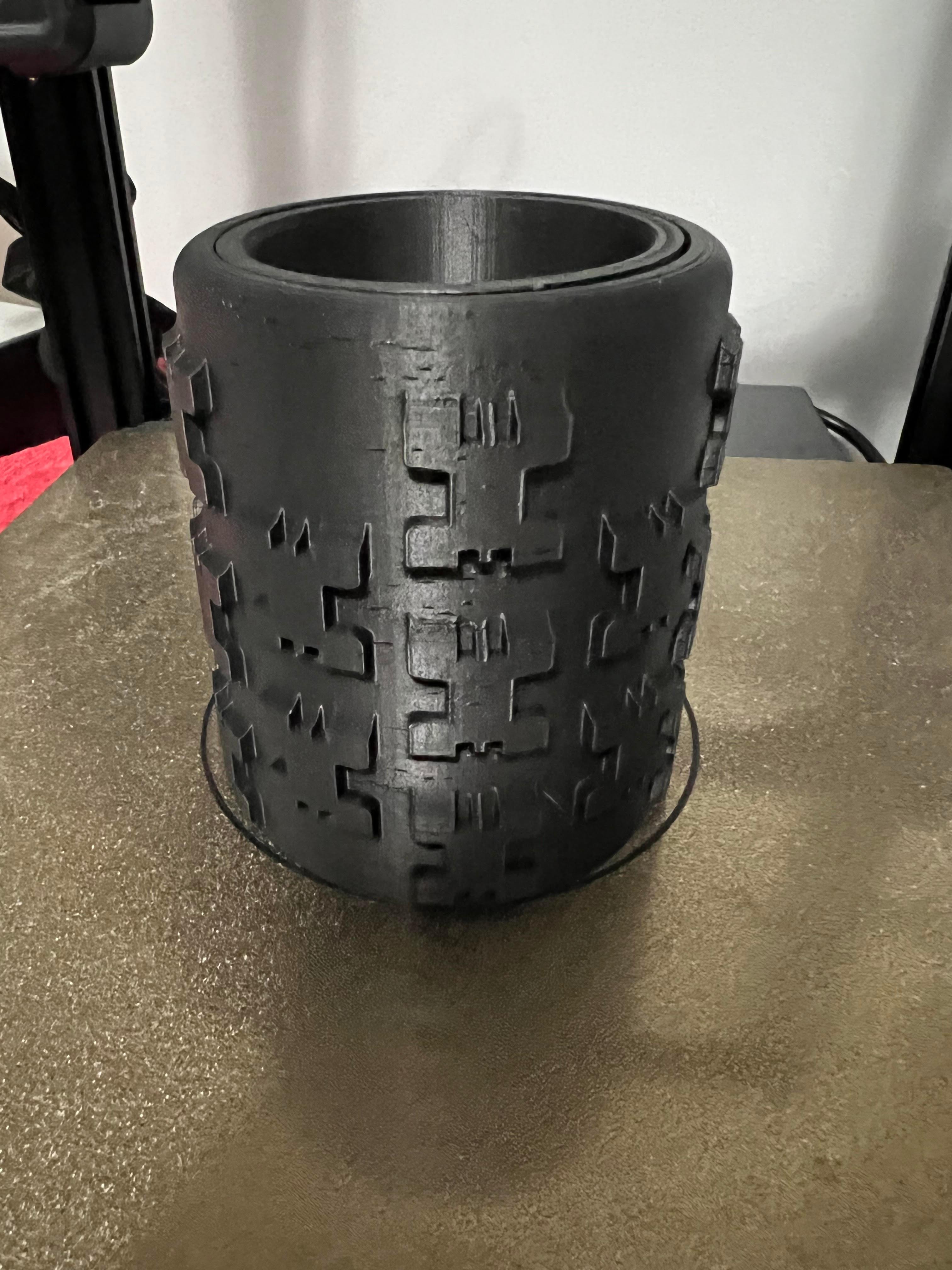 MX Tire 12oz Can Cup Workspace Challenge 3d model