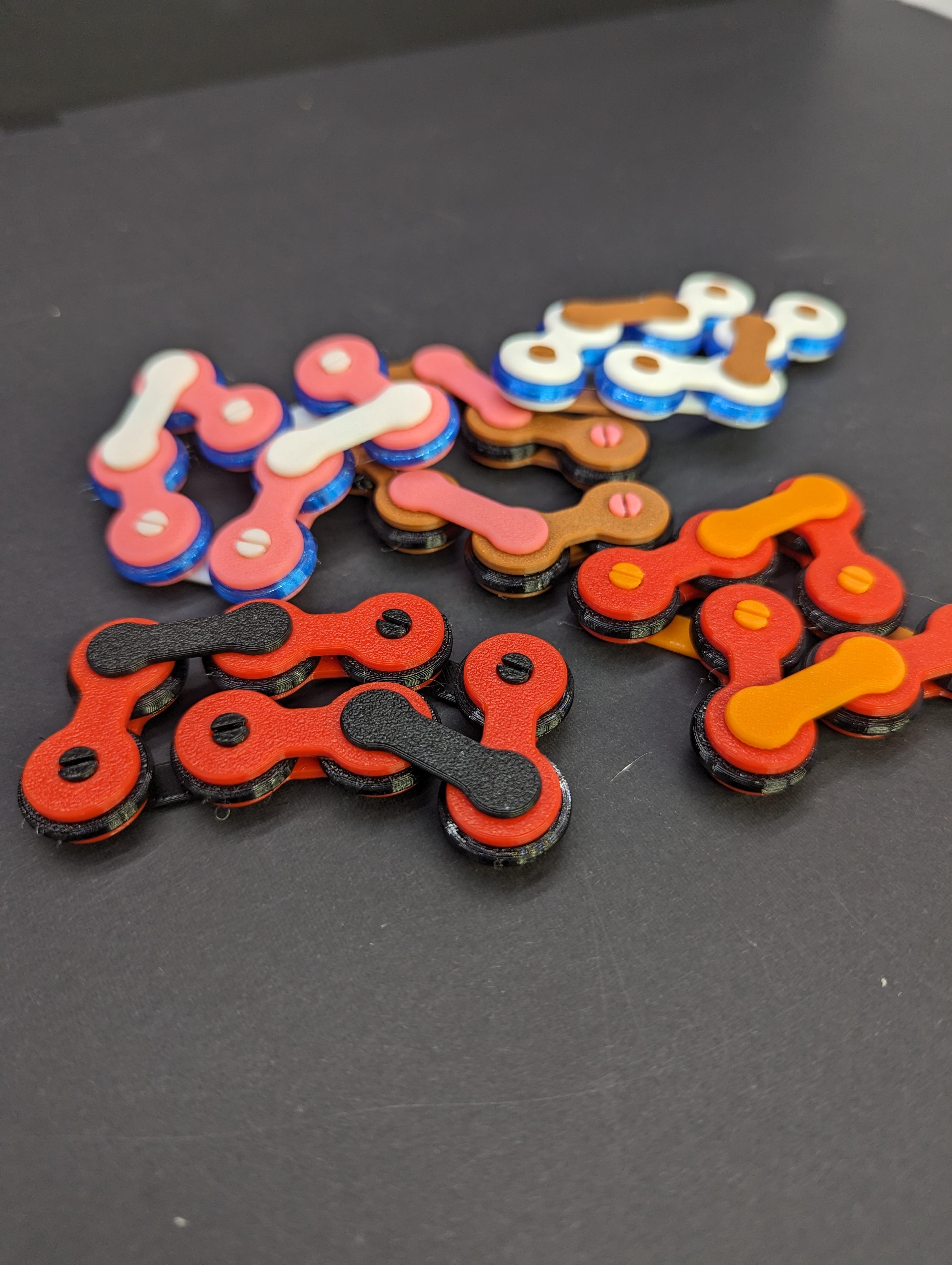 Bike Chain Fidget 3d model