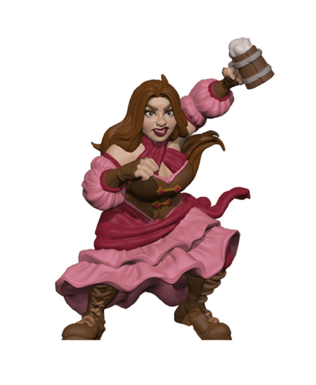 Brunhilde, Barmaid Barbarian [Pre-Supported]  3d model