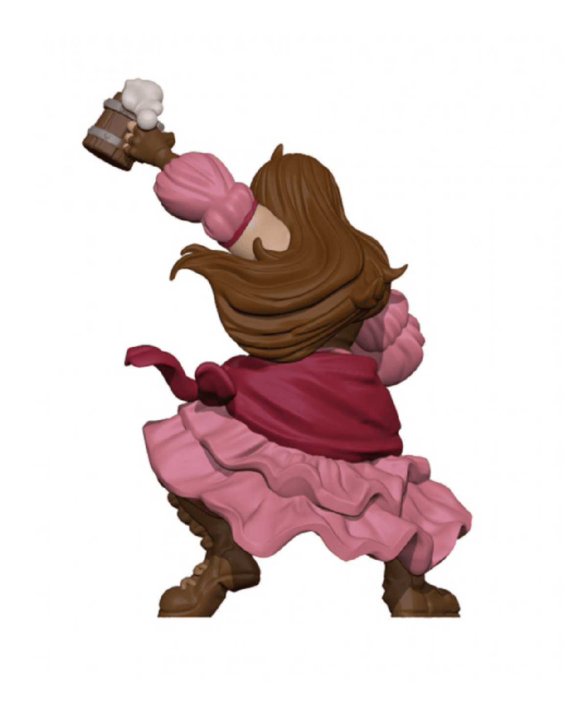 Brunhilde, Barmaid Barbarian [Pre-Supported]  3d model