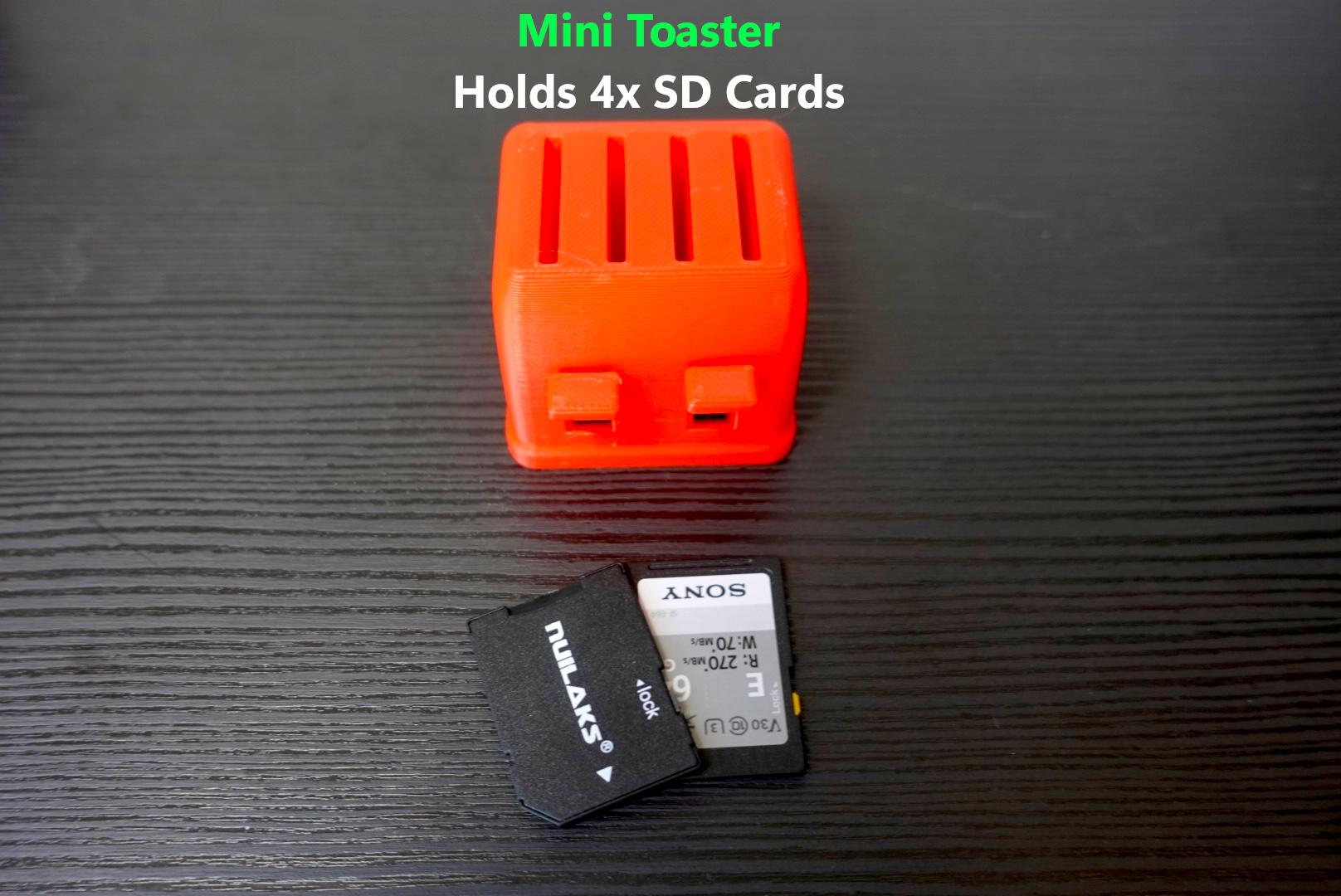 4x Mini Toaster (SD Cards) 3d model