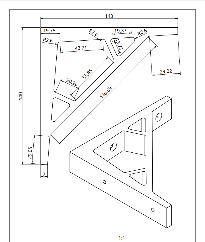 Shelf bracket-strong.stl 3d model