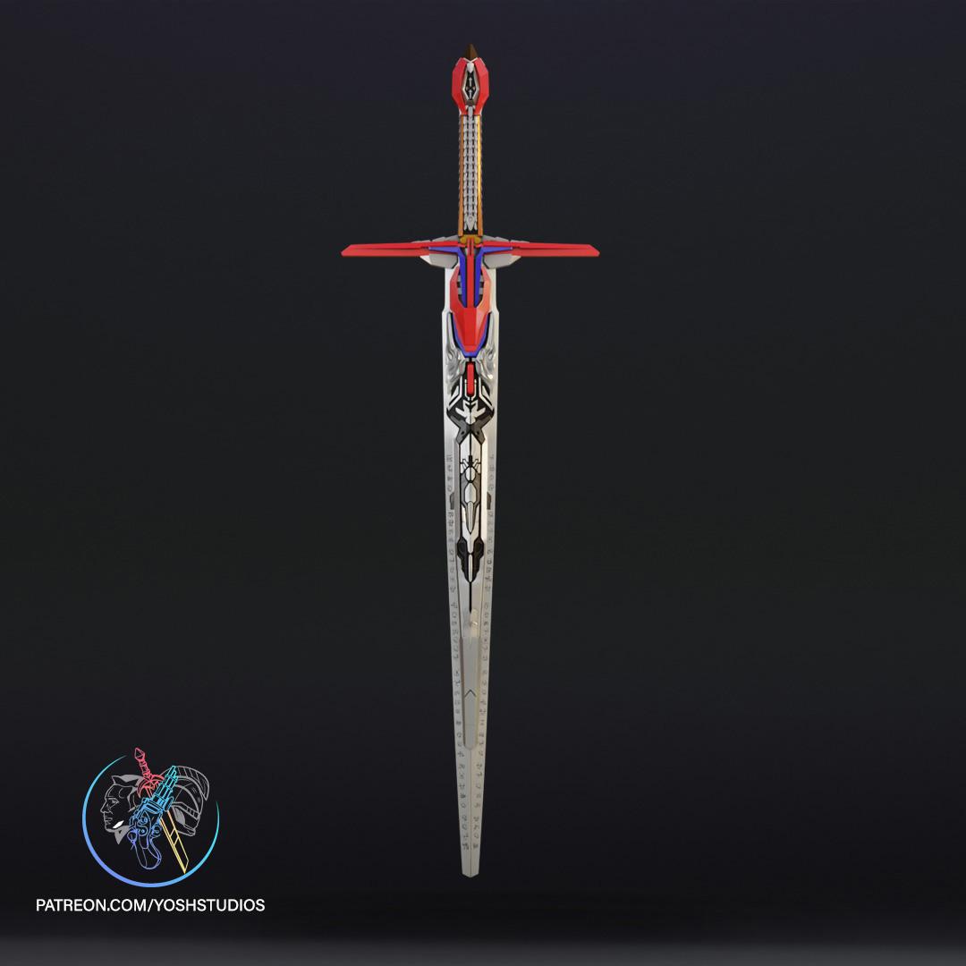 Optimus Prime Sword Last Knight 3D Print File STL 3d model