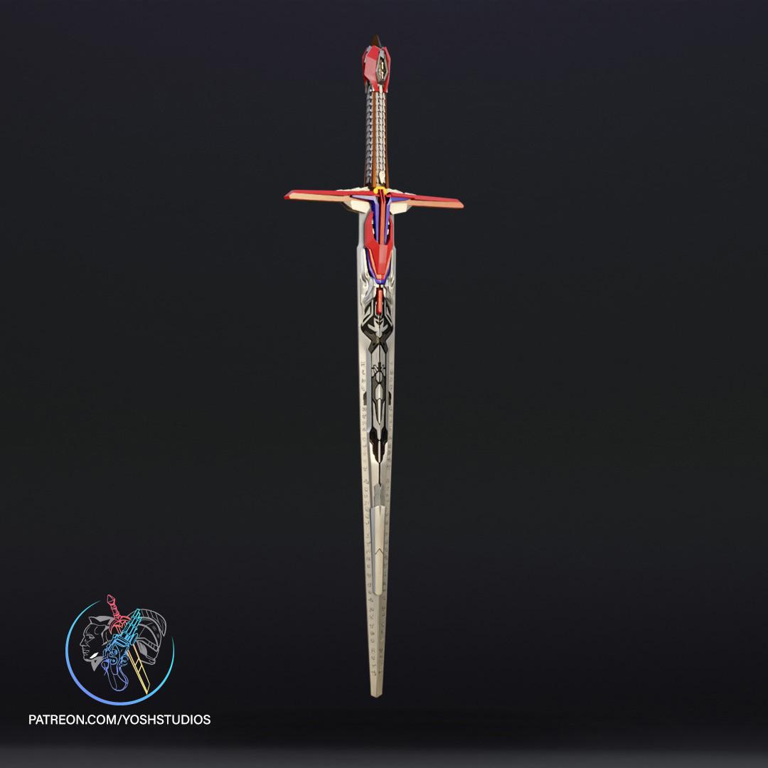 Optimus Prime Sword Last Knight 3D Print File STL 3d model