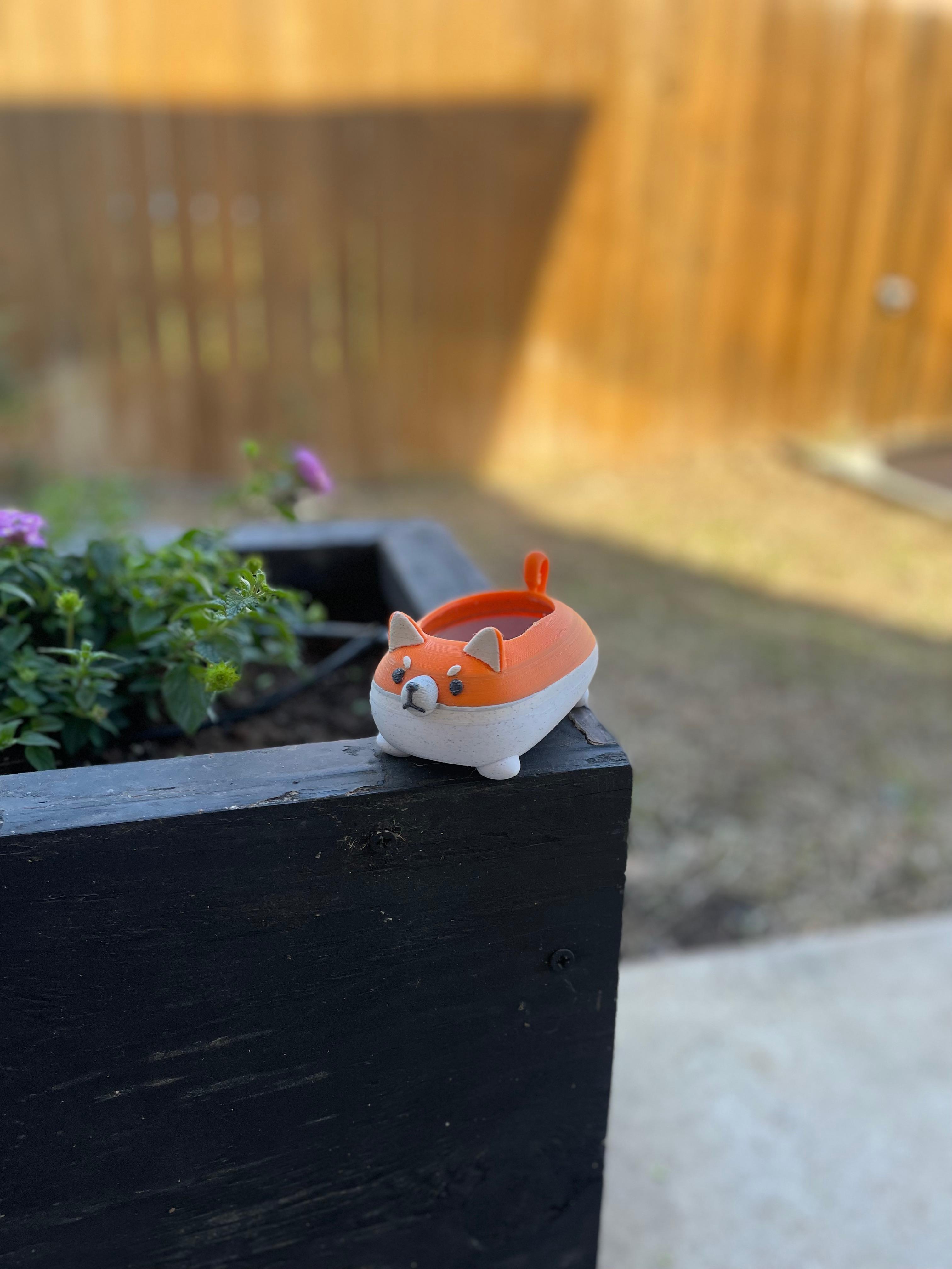 Shiba Planter 3d model