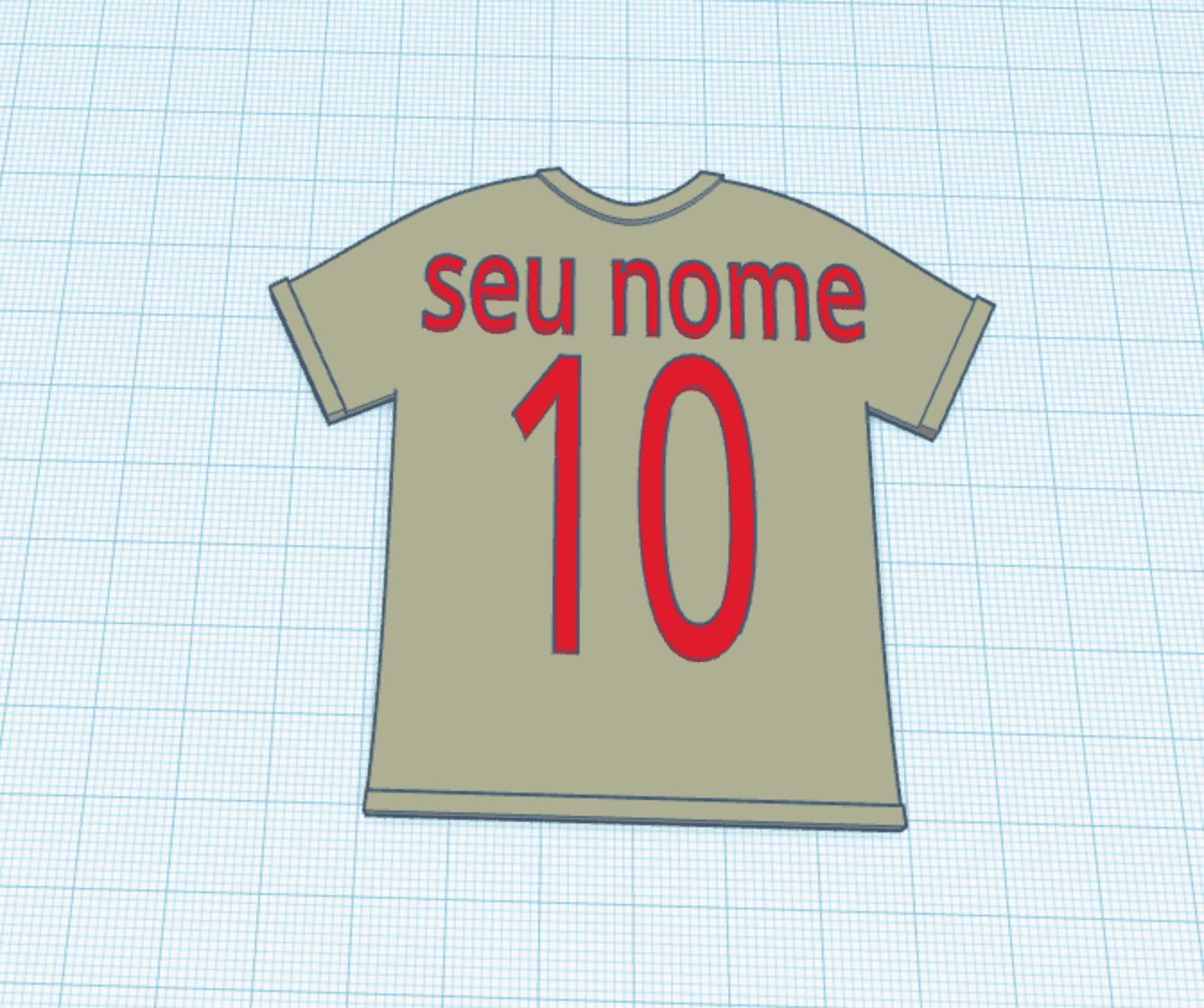 Camiseta customizável COPA DO MUNDO FIFA - CUSTOMIZABLE T SHIRT 3d model