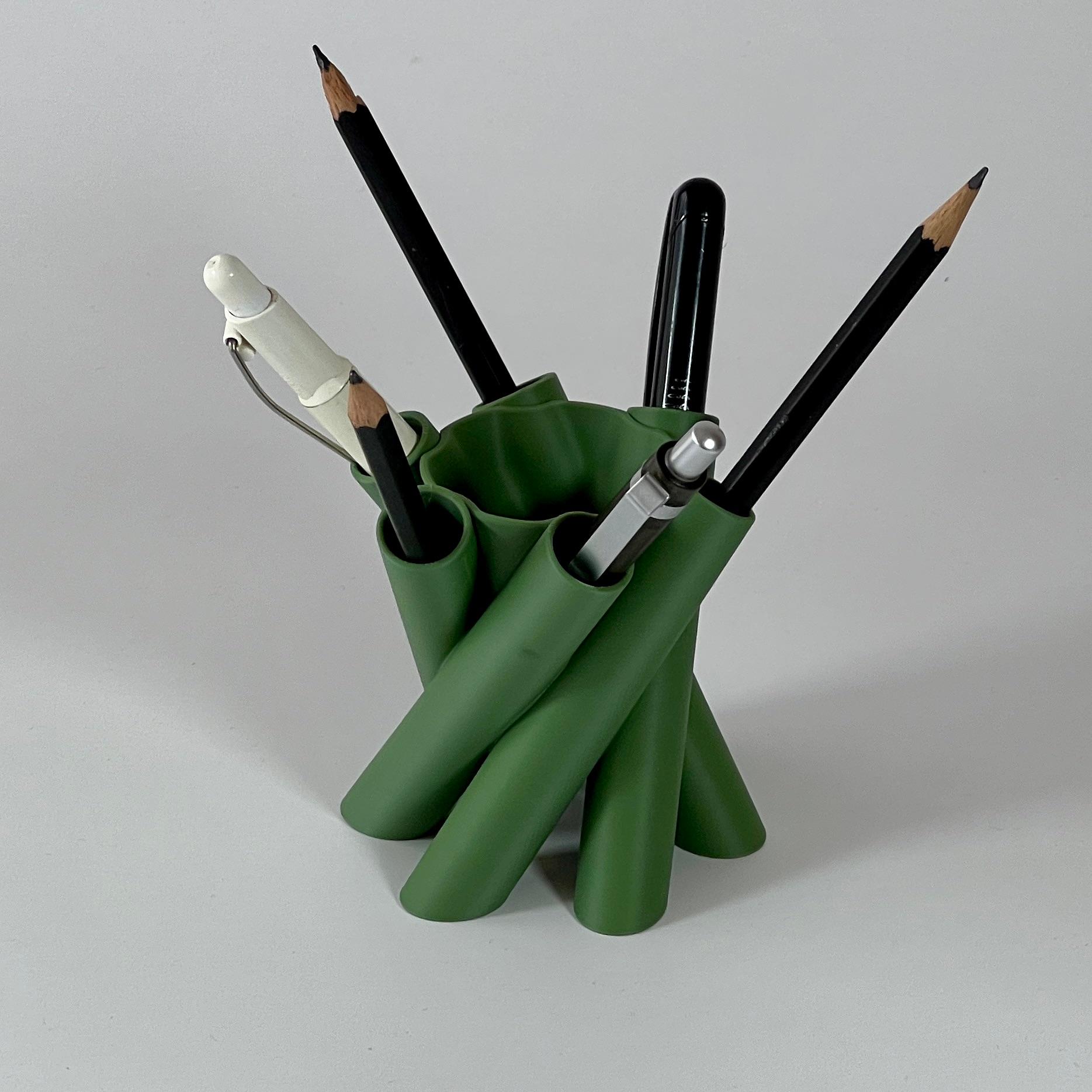 Set of 2 Pencil Cup Holders Desk 3d model