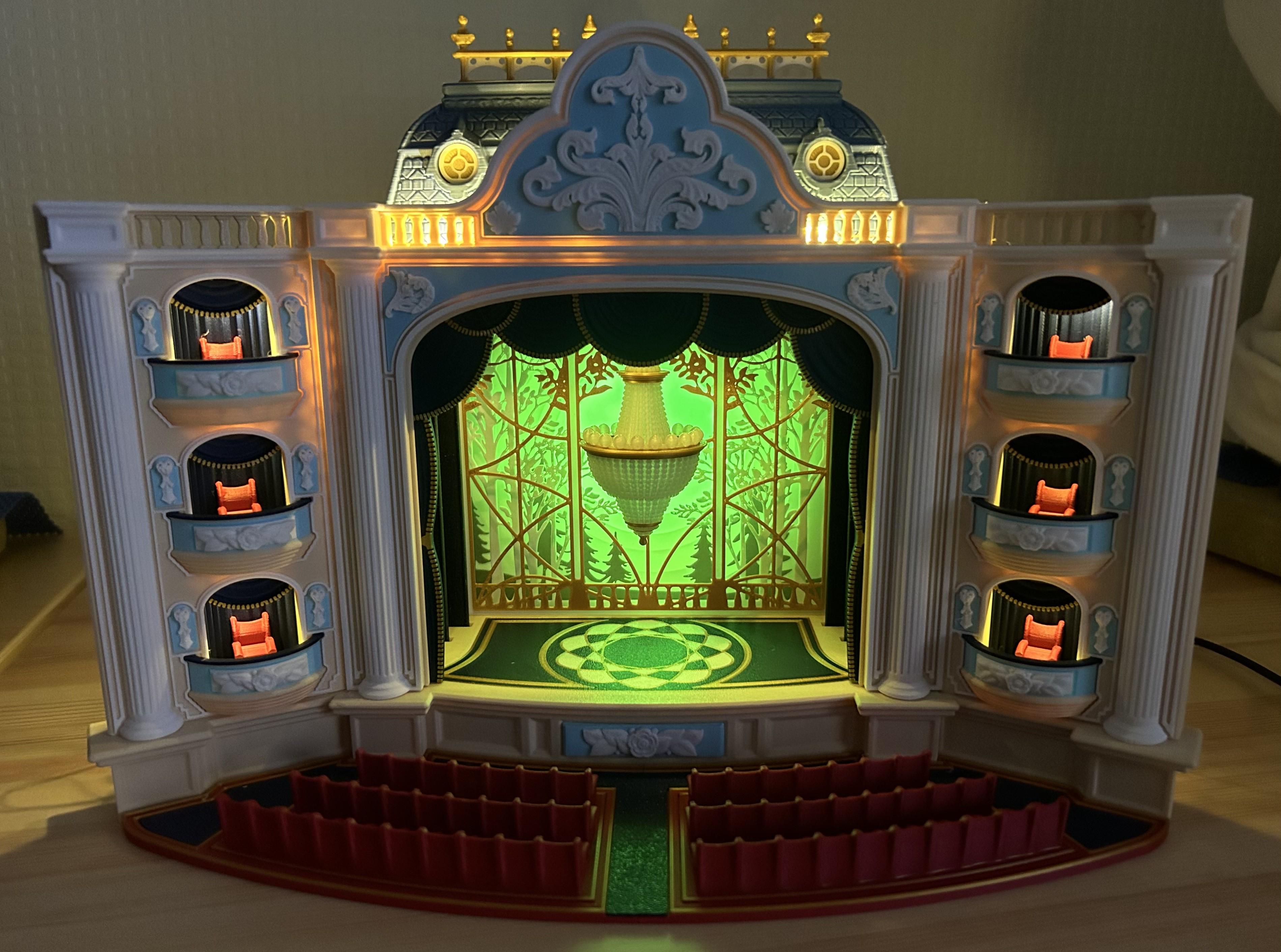 The Theatre (Light box / phone Cinema & Puppets Theatre) 3d model