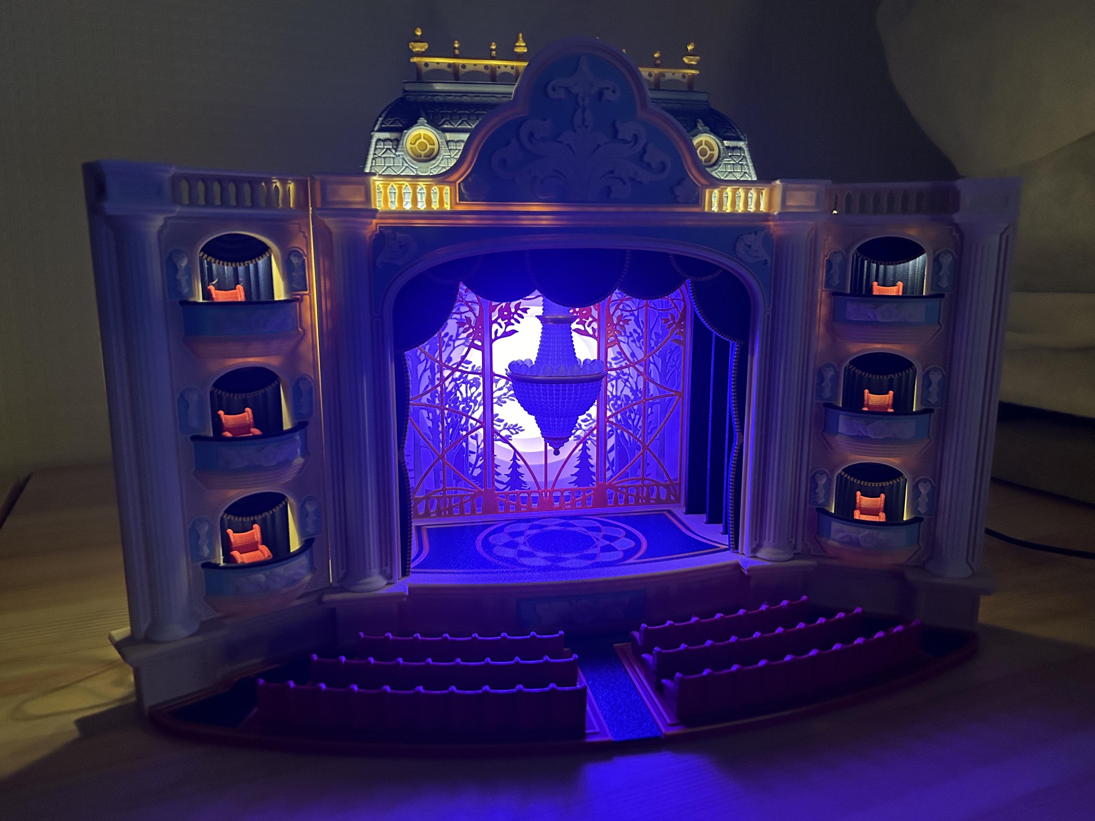 The Theatre (Light box / phone Cinema & Puppets Theatre) 3d model