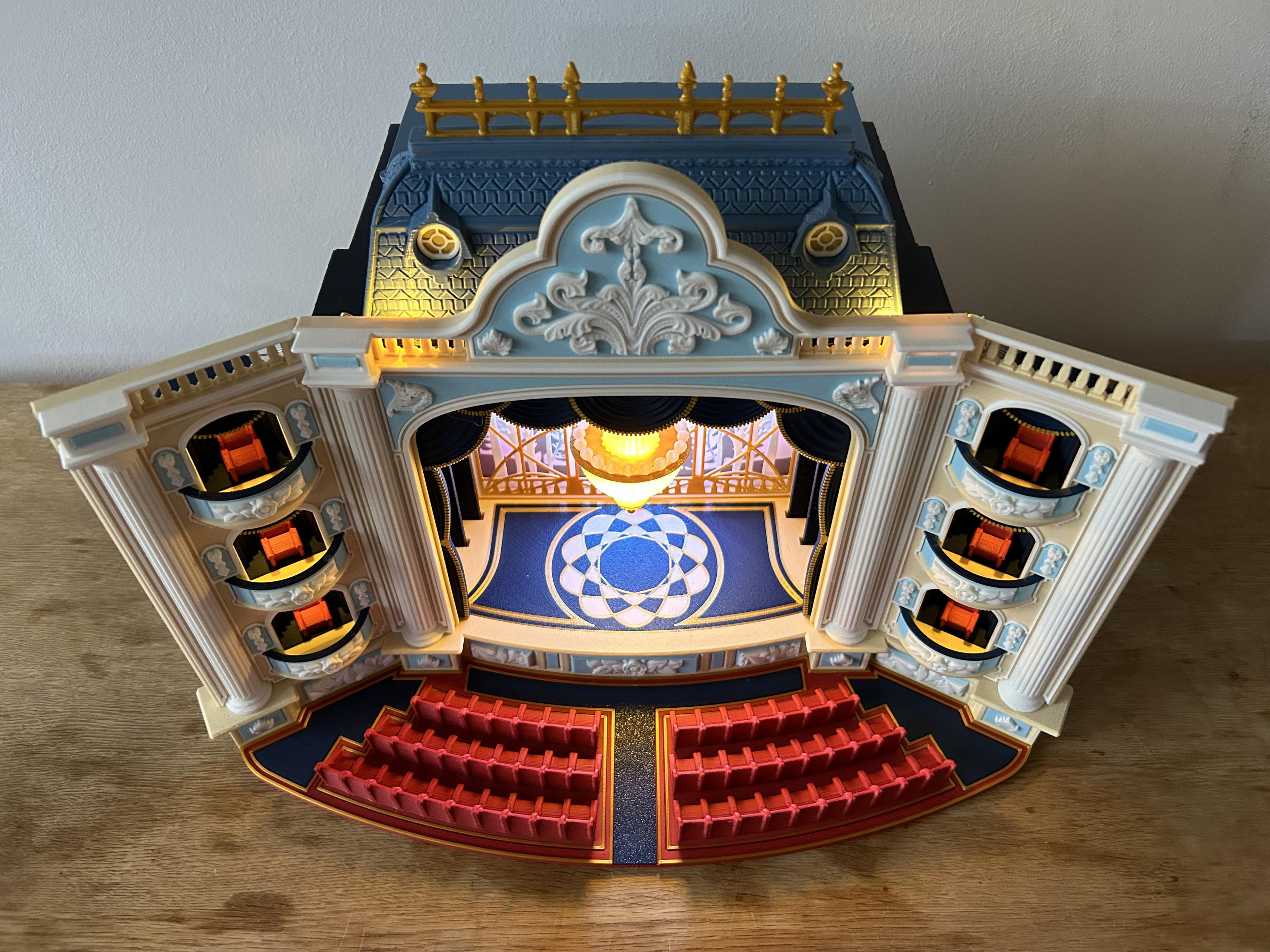 The Theatre (Light box / phone Cinema & Puppets Theatre) 3d model