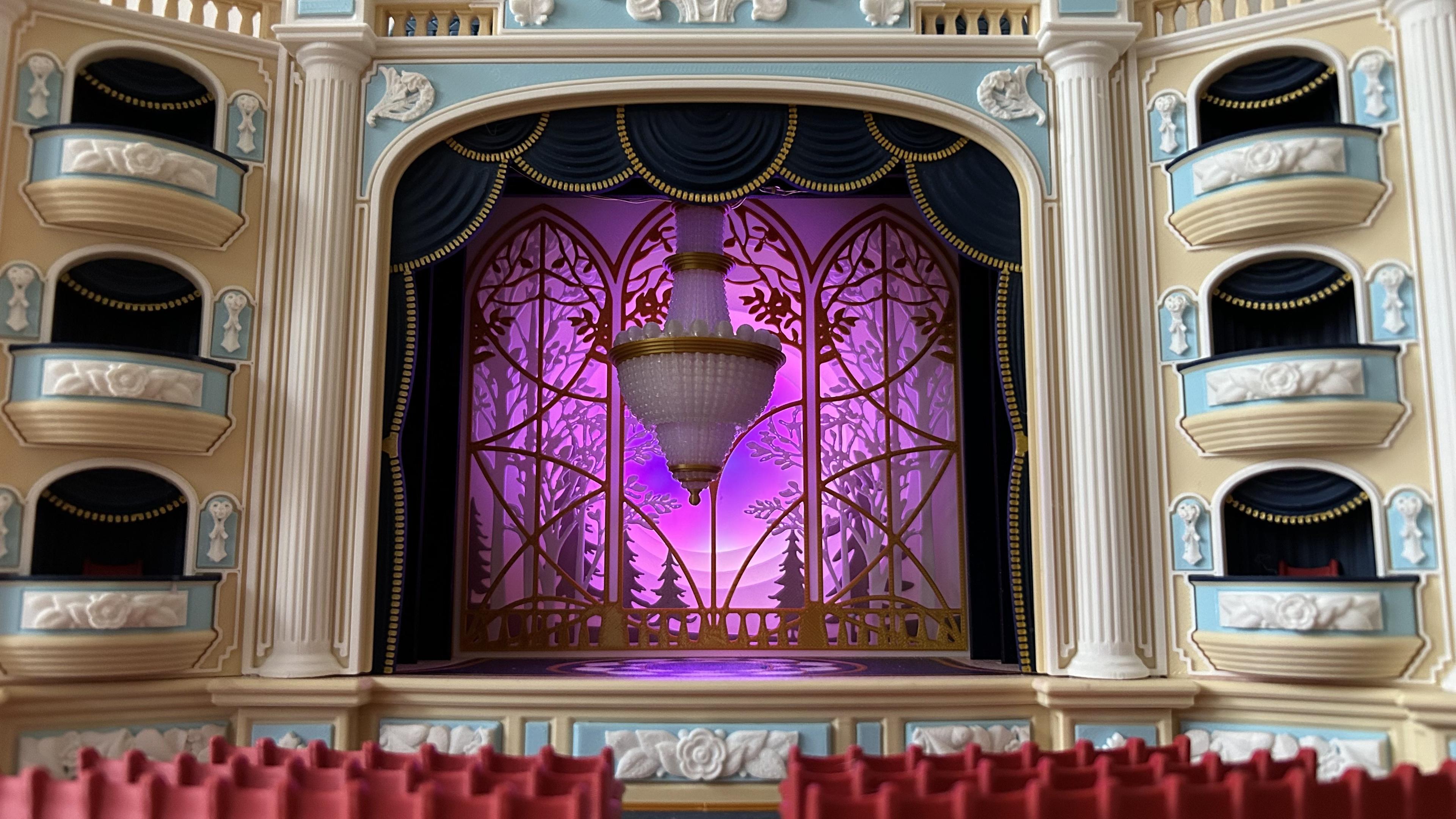 The Theatre (Light box / phone Cinema & Puppets Theatre) 3d model