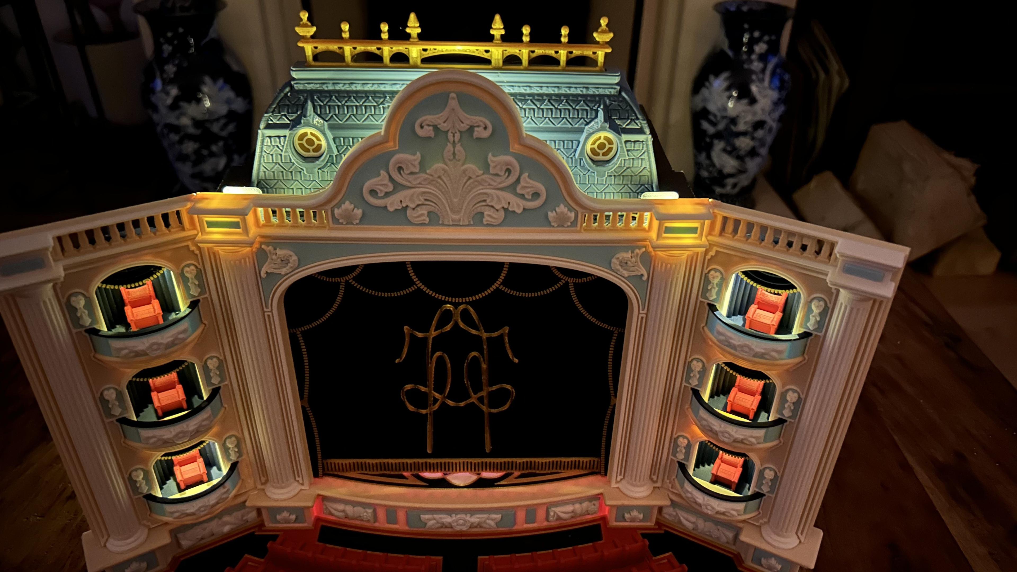 The Theatre (Light box / phone Cinema & Puppets Theatre) 3d model