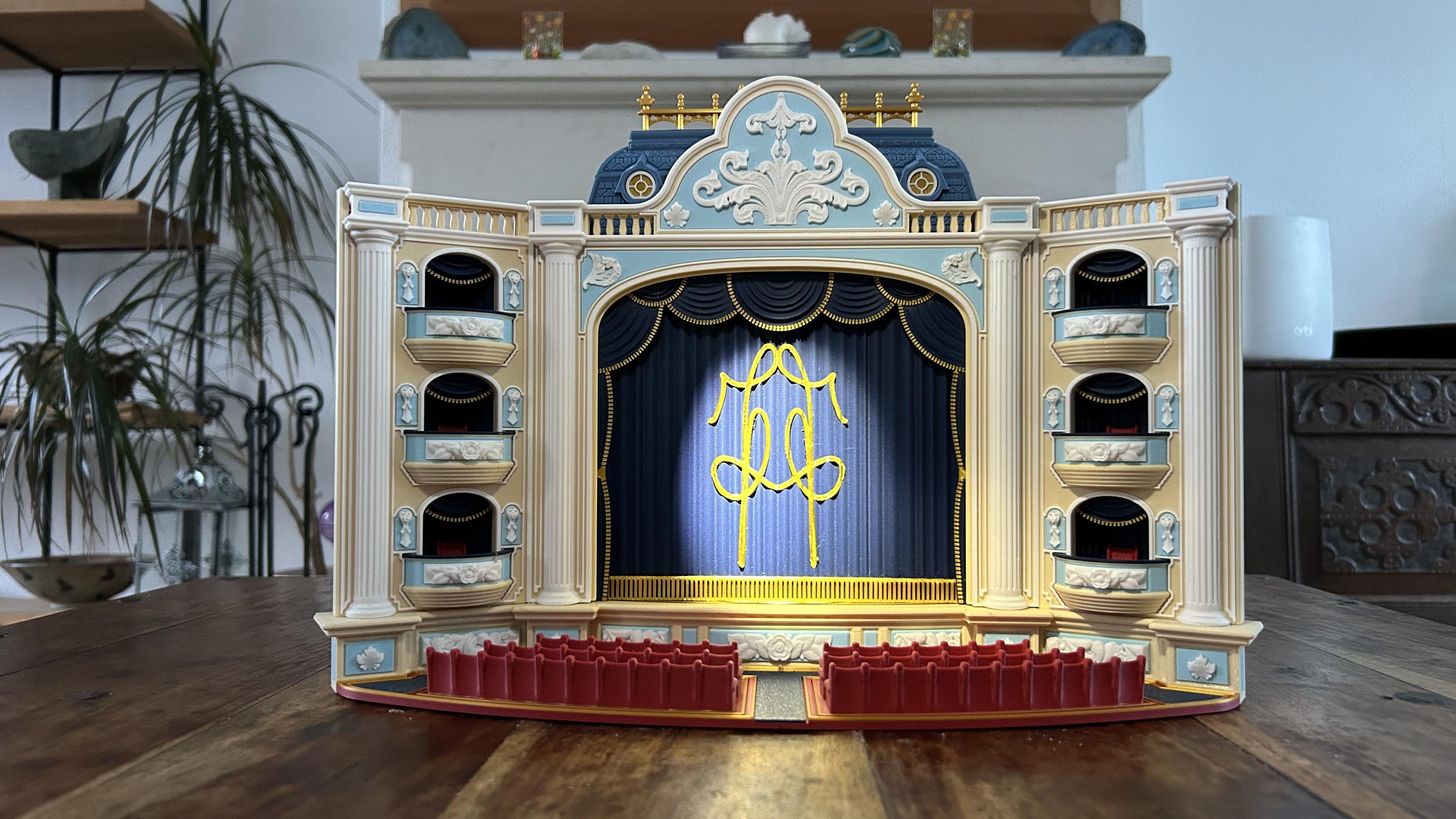 The Theatre (Light box / phone Cinema & Puppets Theatre) 3d model