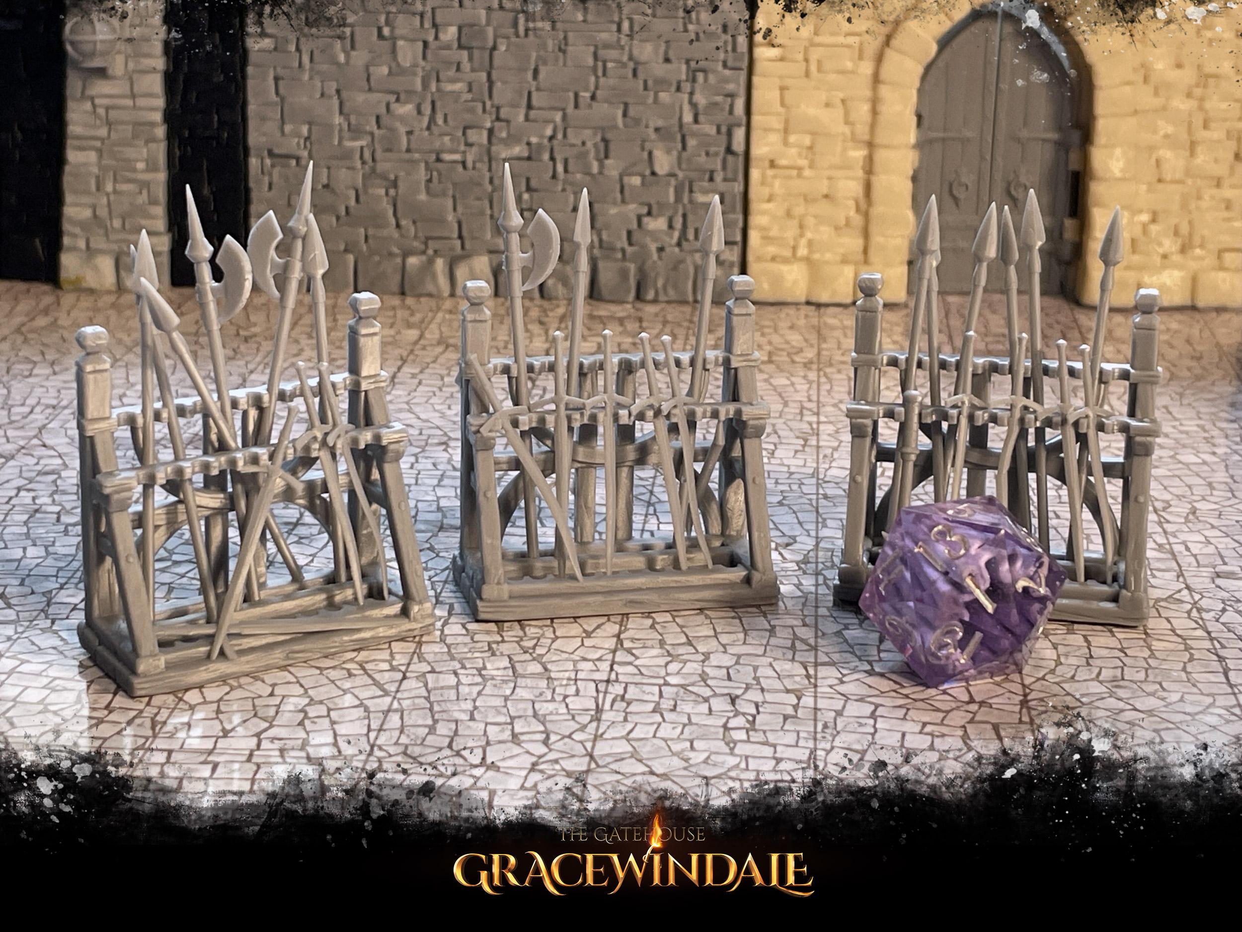 Gatehouse - Weapon Racks 3d model