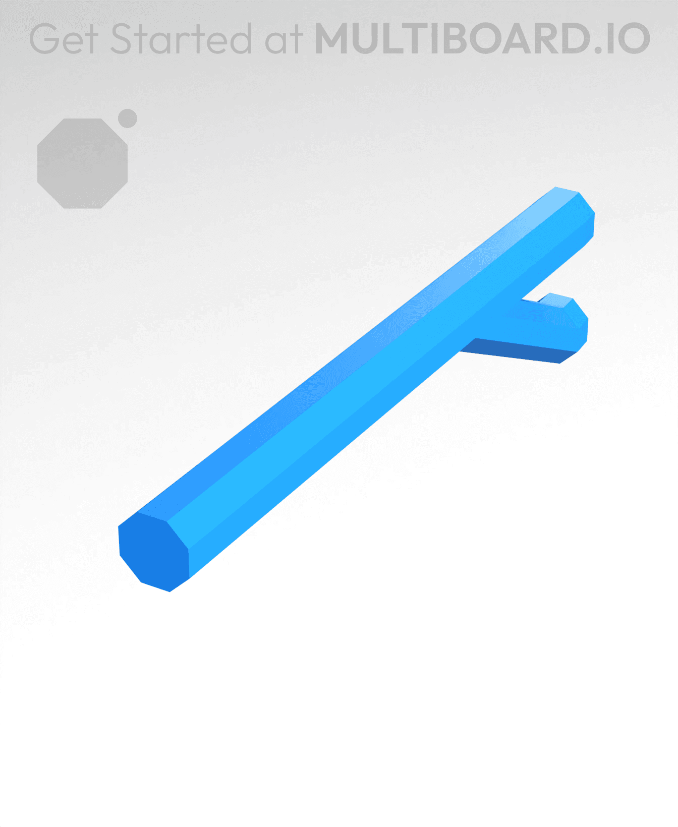 150 mm, Double Push-Fit Peg 3d model