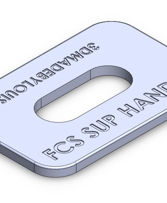 Router jig FCS SUP handle 3d model