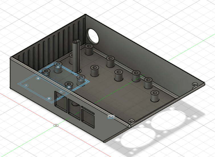 Ender 3 V2 Electronic Box Extension Mainborad Silent fans (v1) 3d model