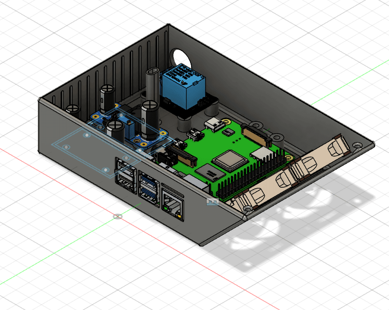 Ender 3 V2 Electronic Box Extension Mainborad Silent fans (v1) 3d model