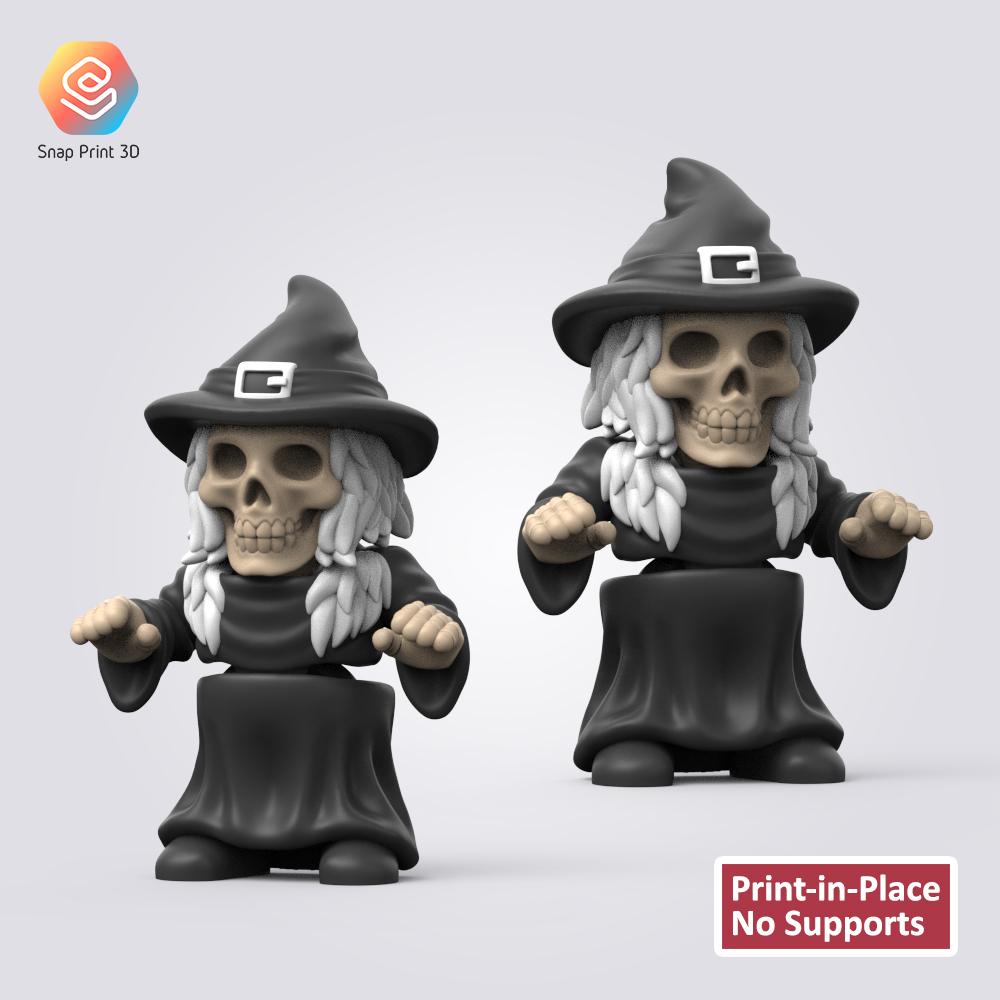 Flexi Skull Witch 3d model