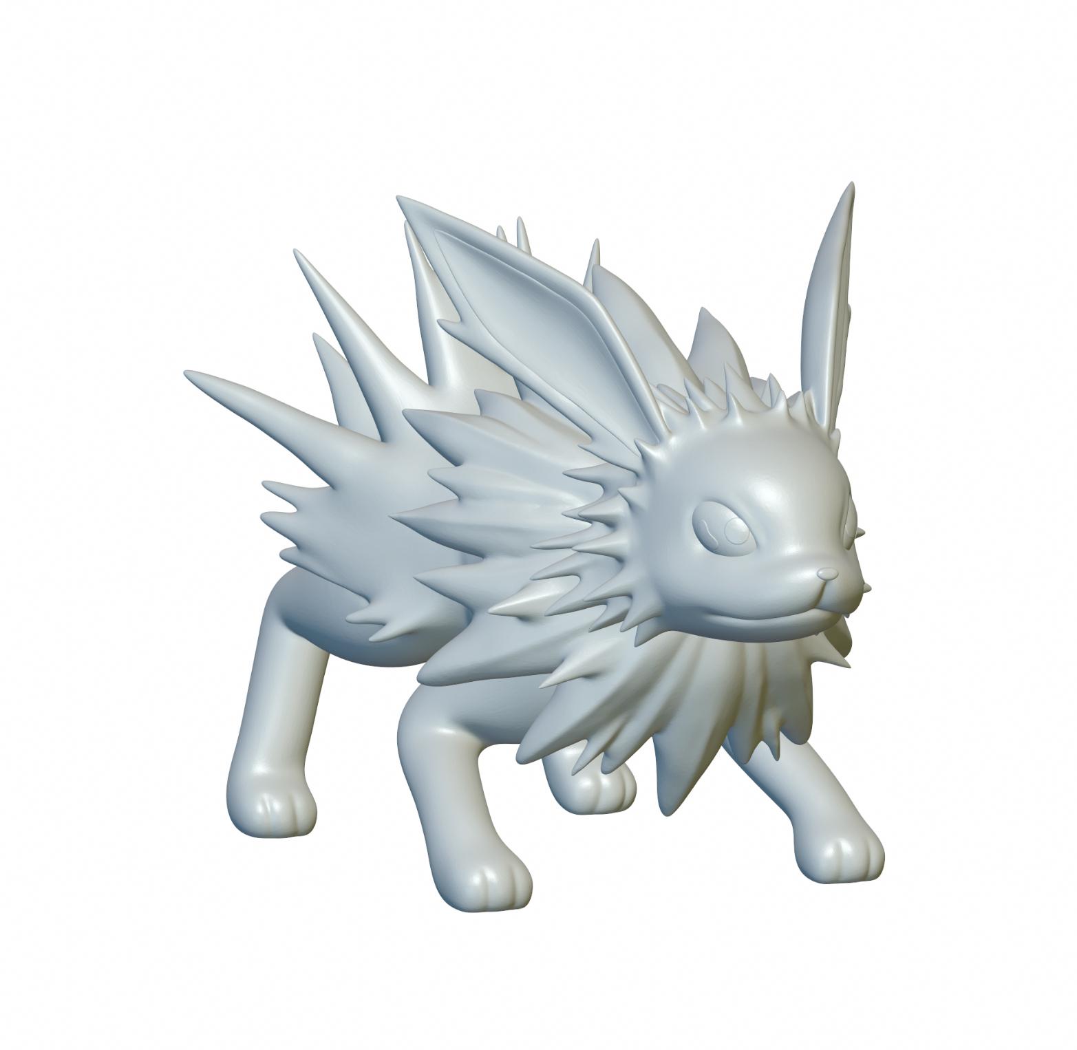 Pokemon Jolteon #135 - Optimized for 3D Printing 3d model