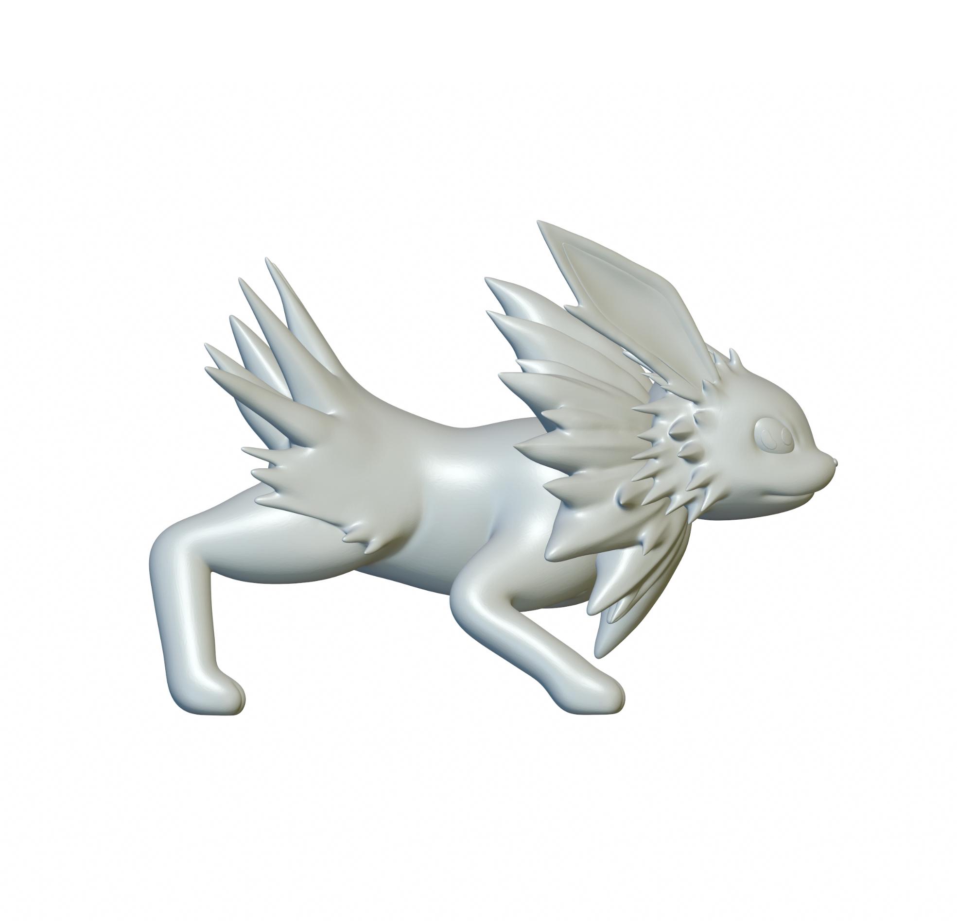 Pokemon Jolteon #135 - Optimized for 3D Printing 3d model