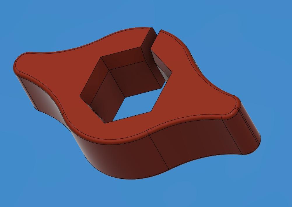 Coupler Wing Nutter 3d model