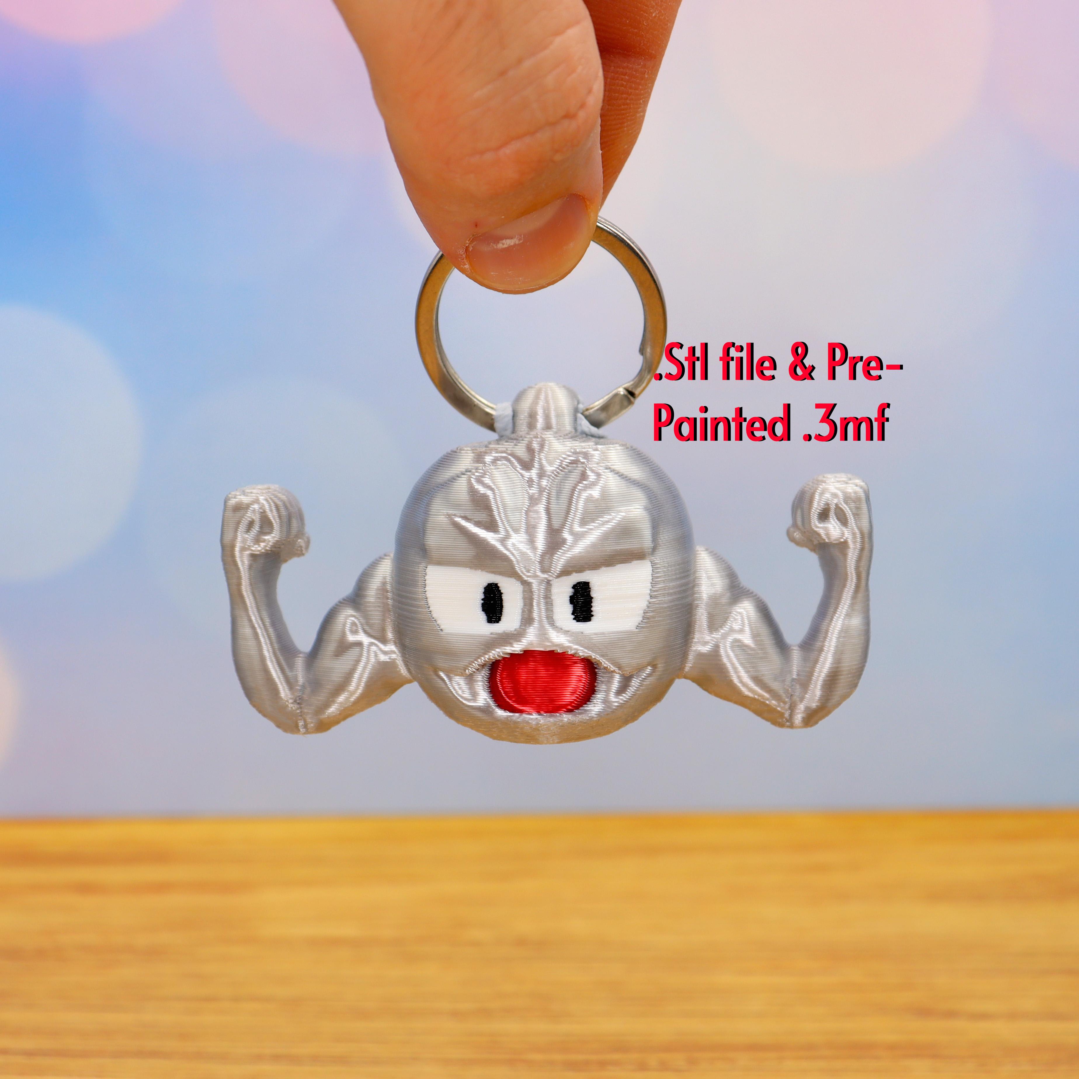 Geodude keychain 3d model