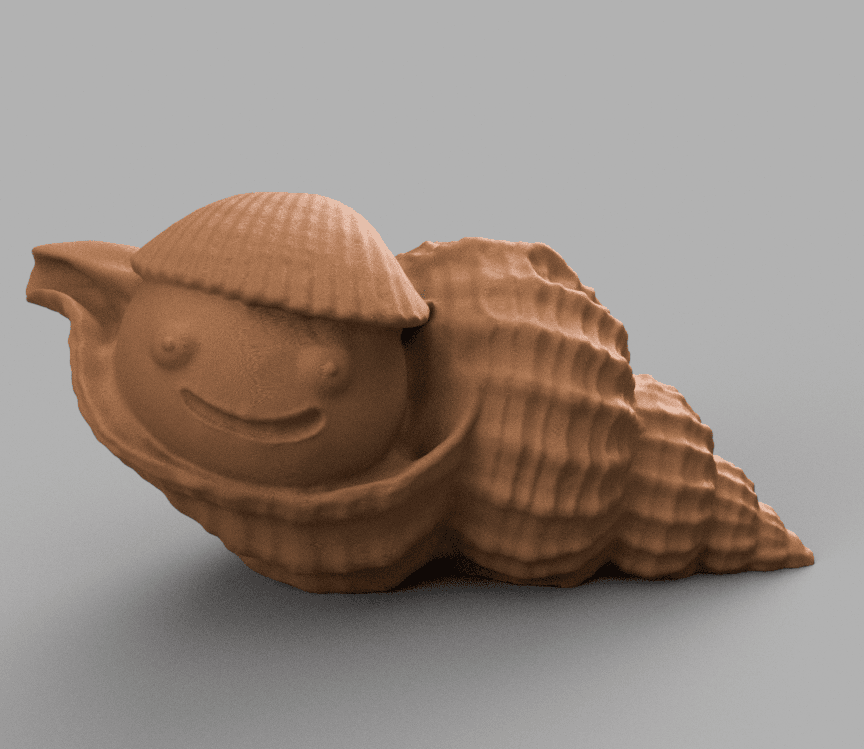 whelk bulot 3d model