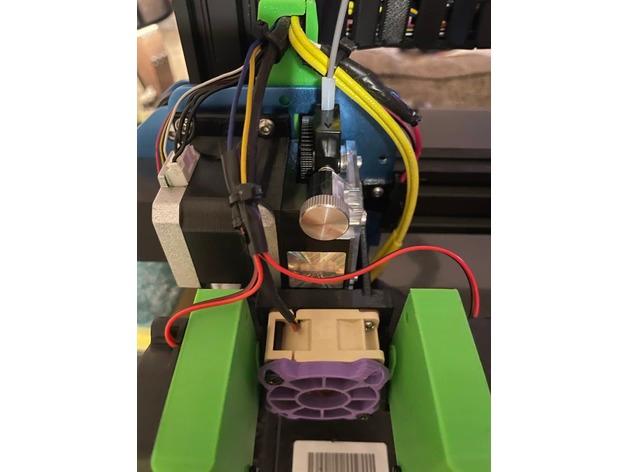 SV01 E3D Titan Extruder Stepper Mount (4mm offset) 3d model