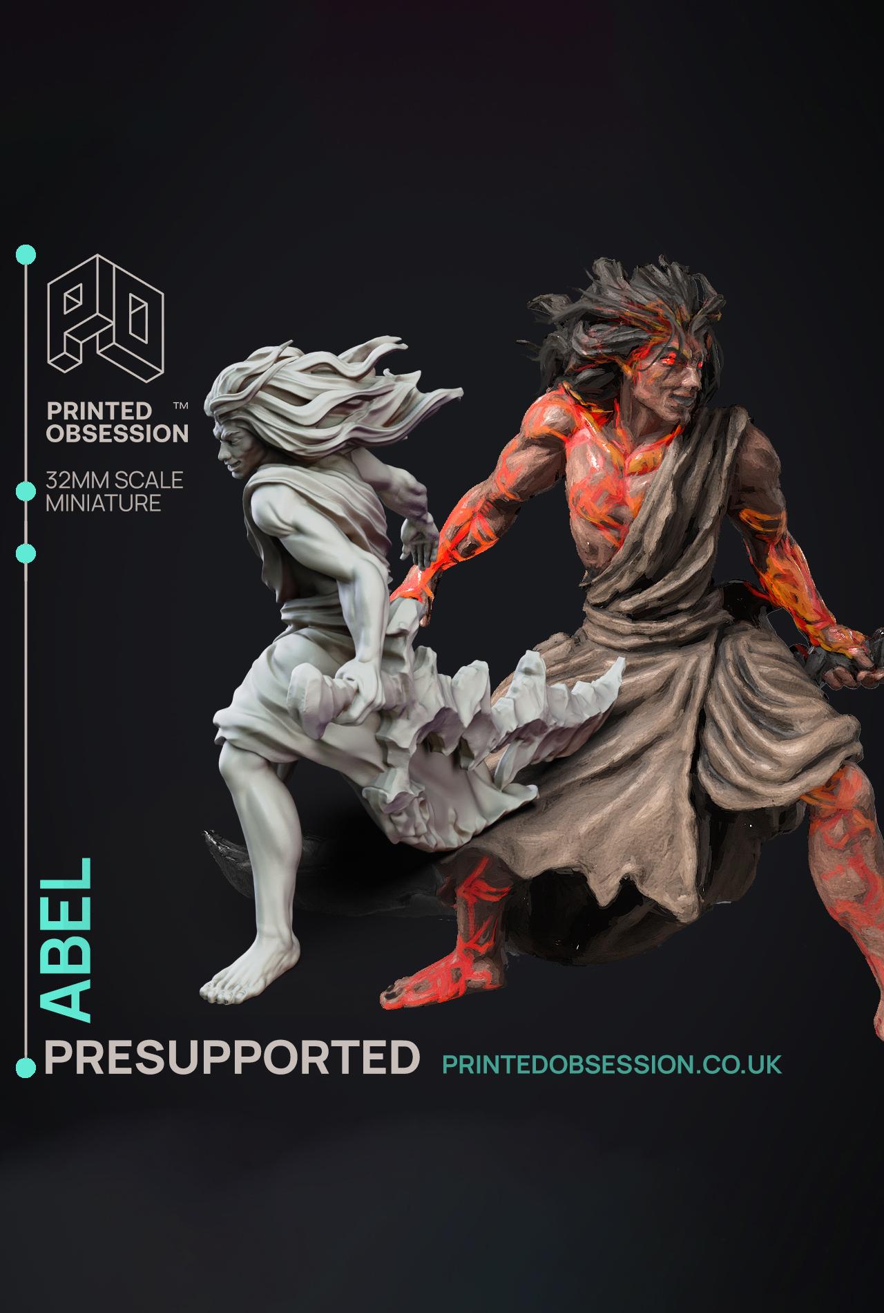 Abel - SCP - PRESUPPORTED - Illustrated and Stats - 32mm scale			 3d model