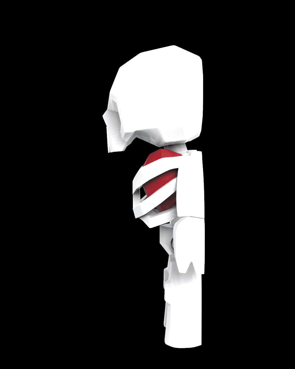 Cute Flexi Skelly 3d model