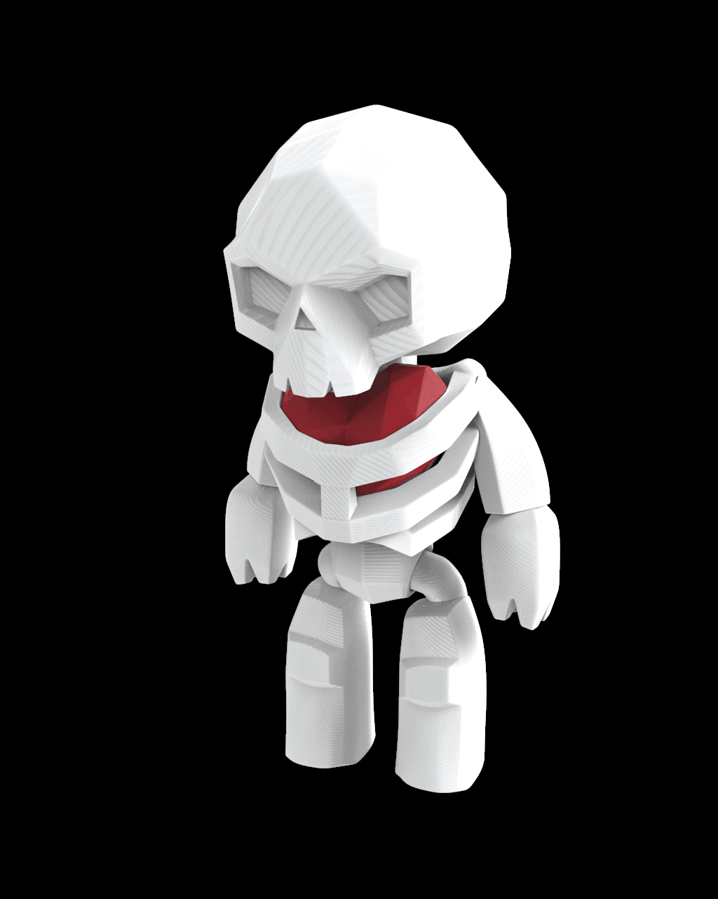 Cute Flexi Skelly 3d model