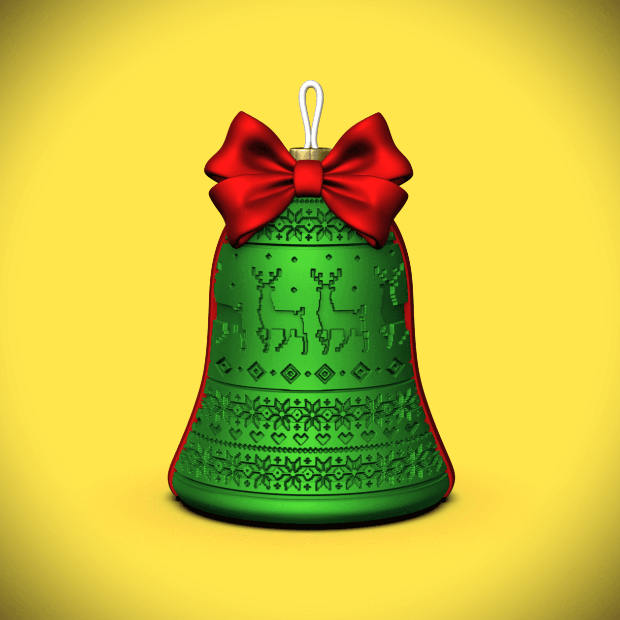 Ugly Sweater Bell -Ornament/Container 3d model