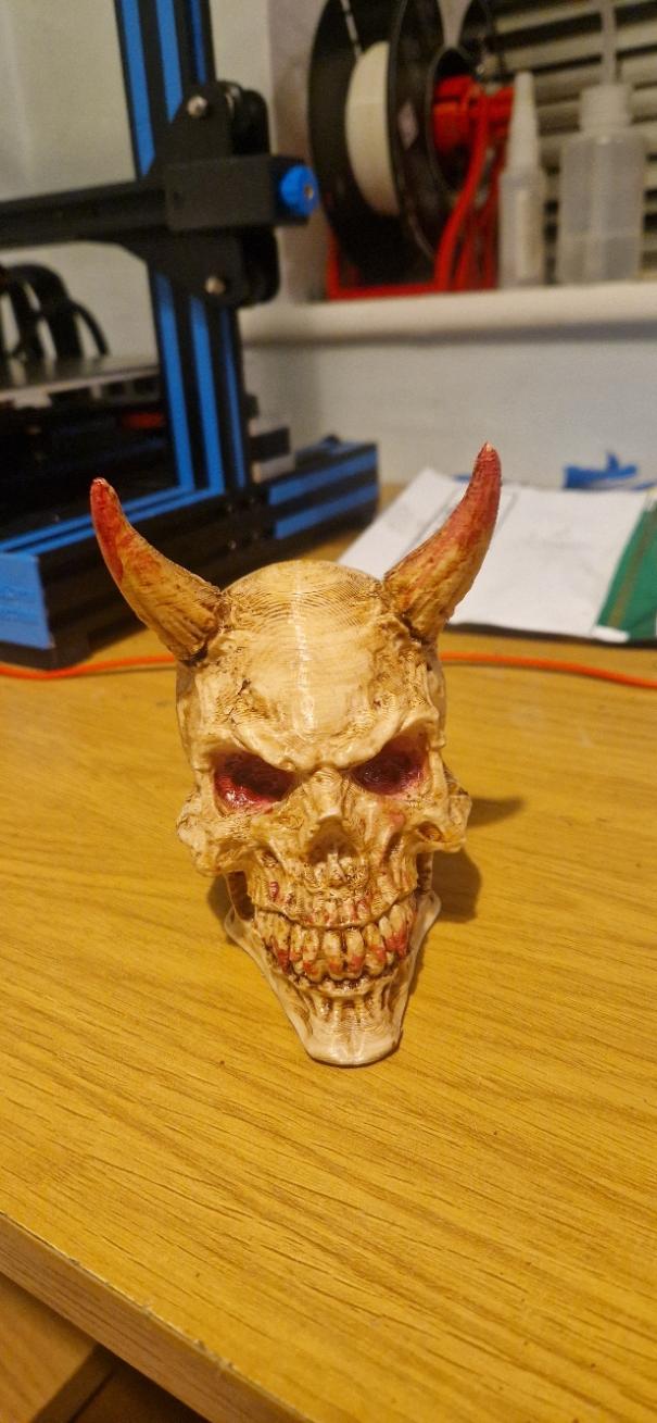 Demon Skull - Decoration 3d model