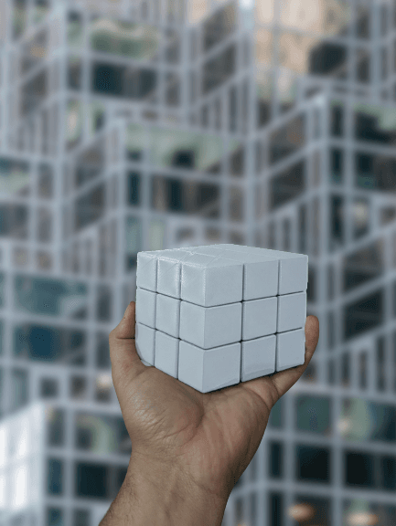 Cube Optical Illusion HueForge 3d model