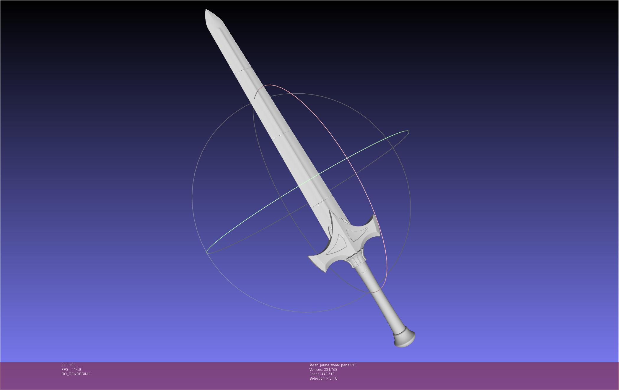 RWBY Jaune Arc Sword 3d model