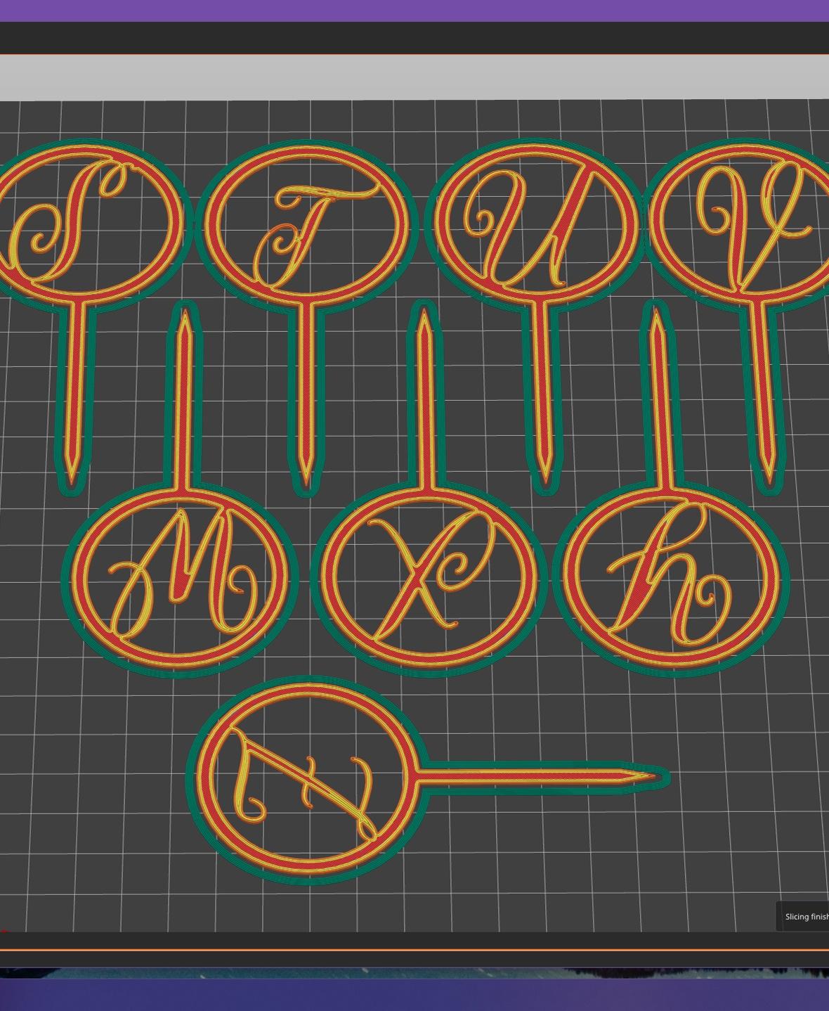 9 Sets of Toppers 3d model