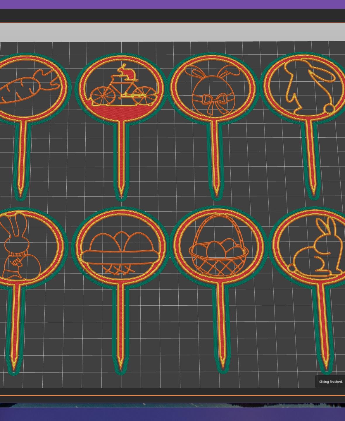 9 Sets of Toppers 3d model